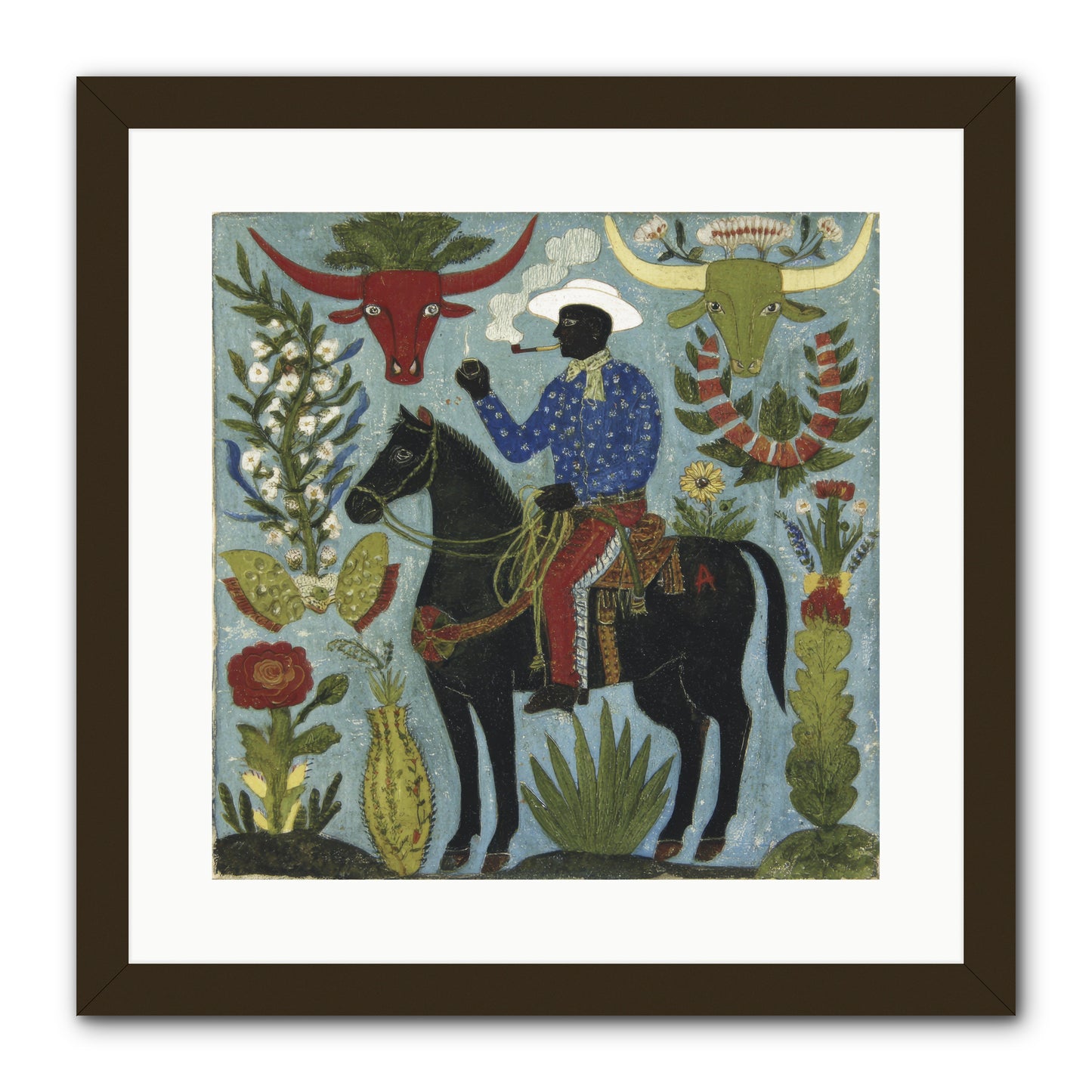 Olive Grove Agenda -- Framed Print - Black 16x16