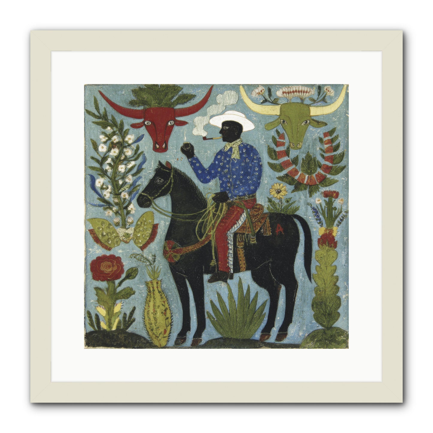 Olive Grove Agenda -- Framed Print - White 16x16