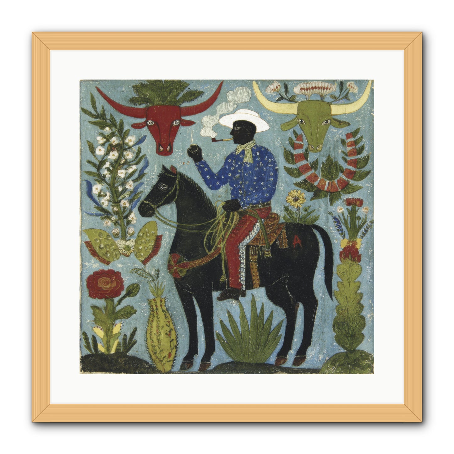 Olive Grove Agenda -- Framed Print - Natural 20x20