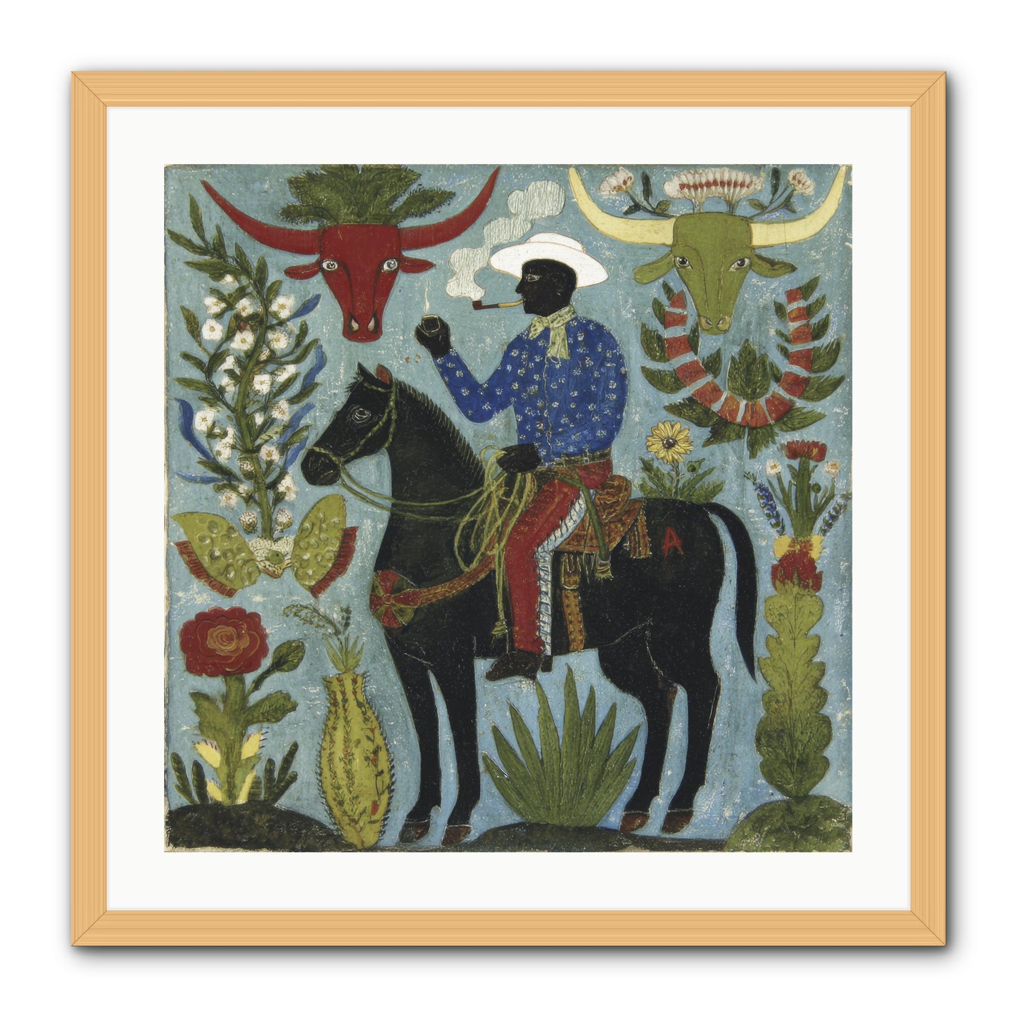 Olive Grove Agenda -- Framed Print - Natural 24x24