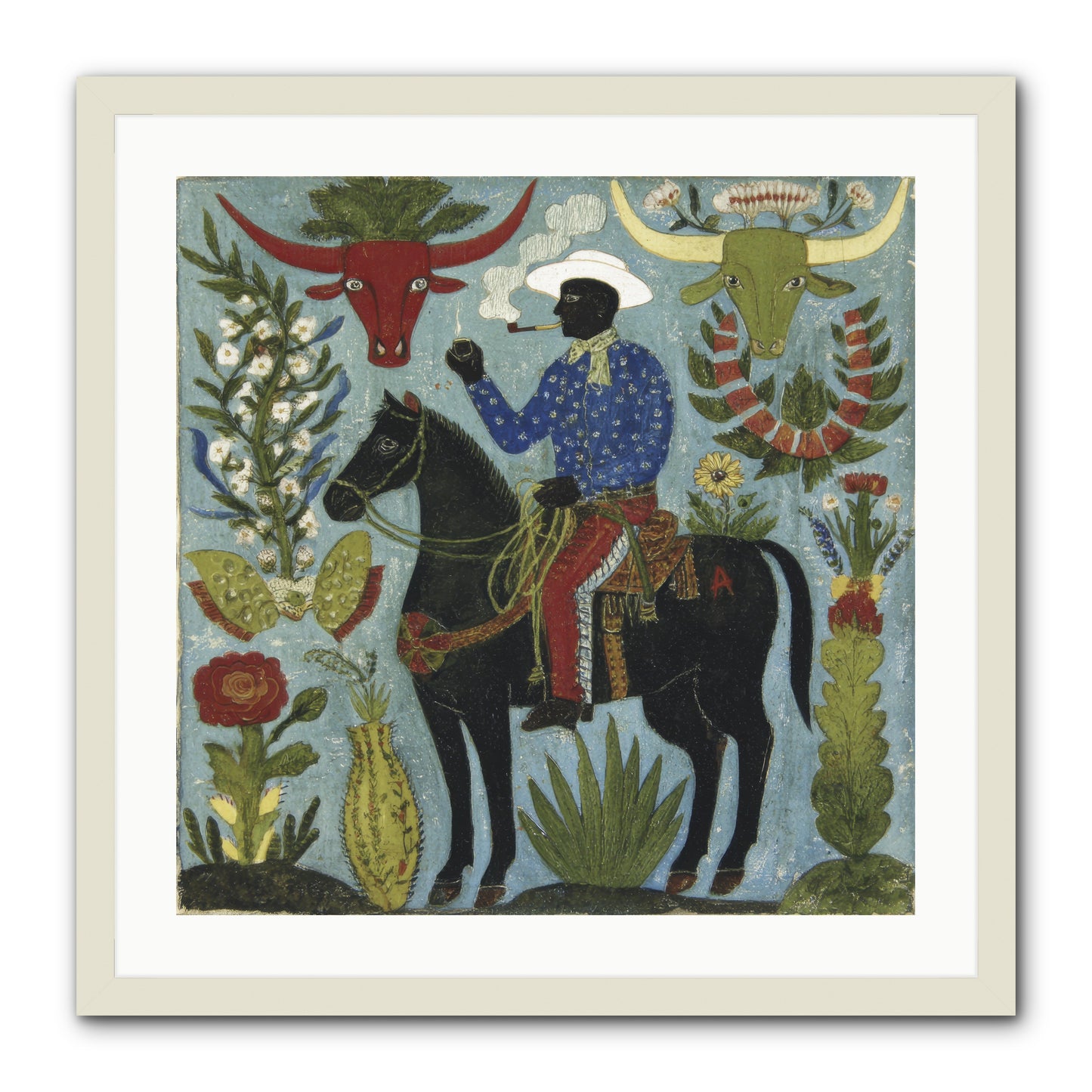 Olive Grove Agenda -- Framed Print - White 24x24