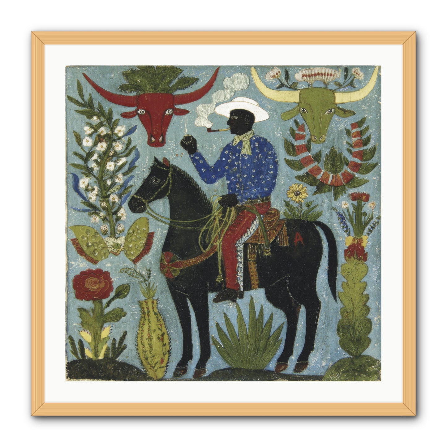 Olive Grove Agenda -- Framed Print - Natural 30x30