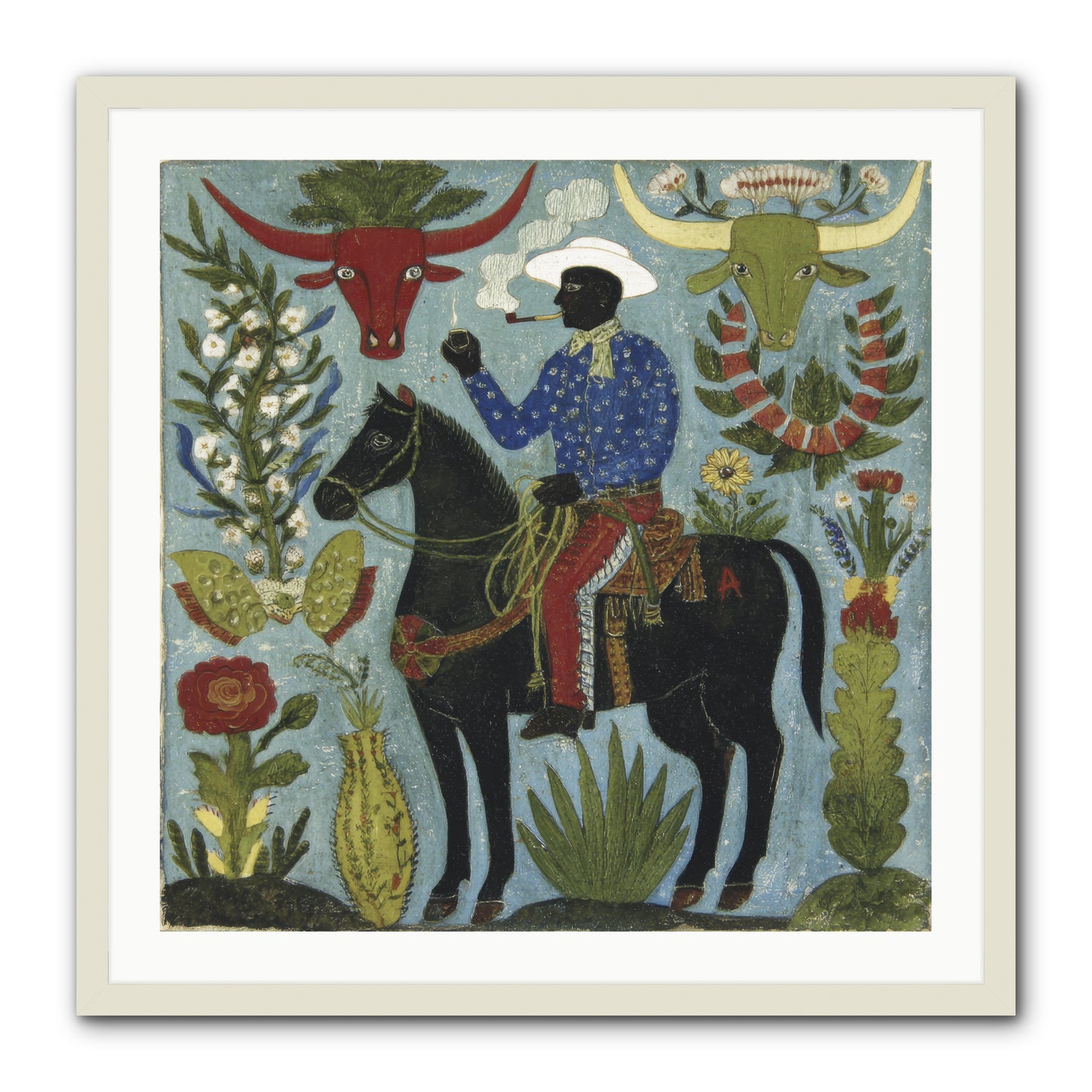 Olive Grove Agenda -- Framed Print - White 30x30
