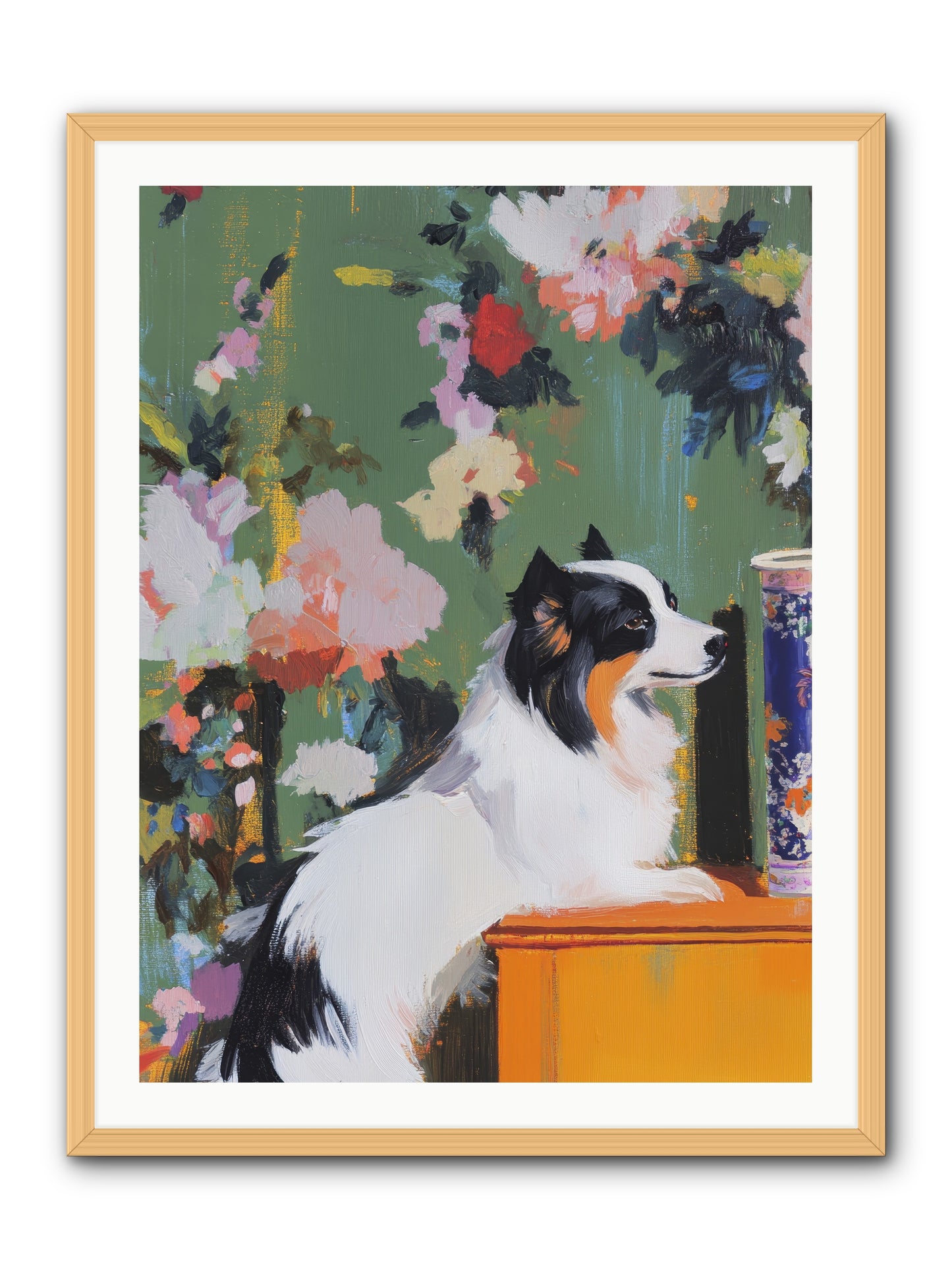 Oliver Pine -- Framed Print - Natural 30x40