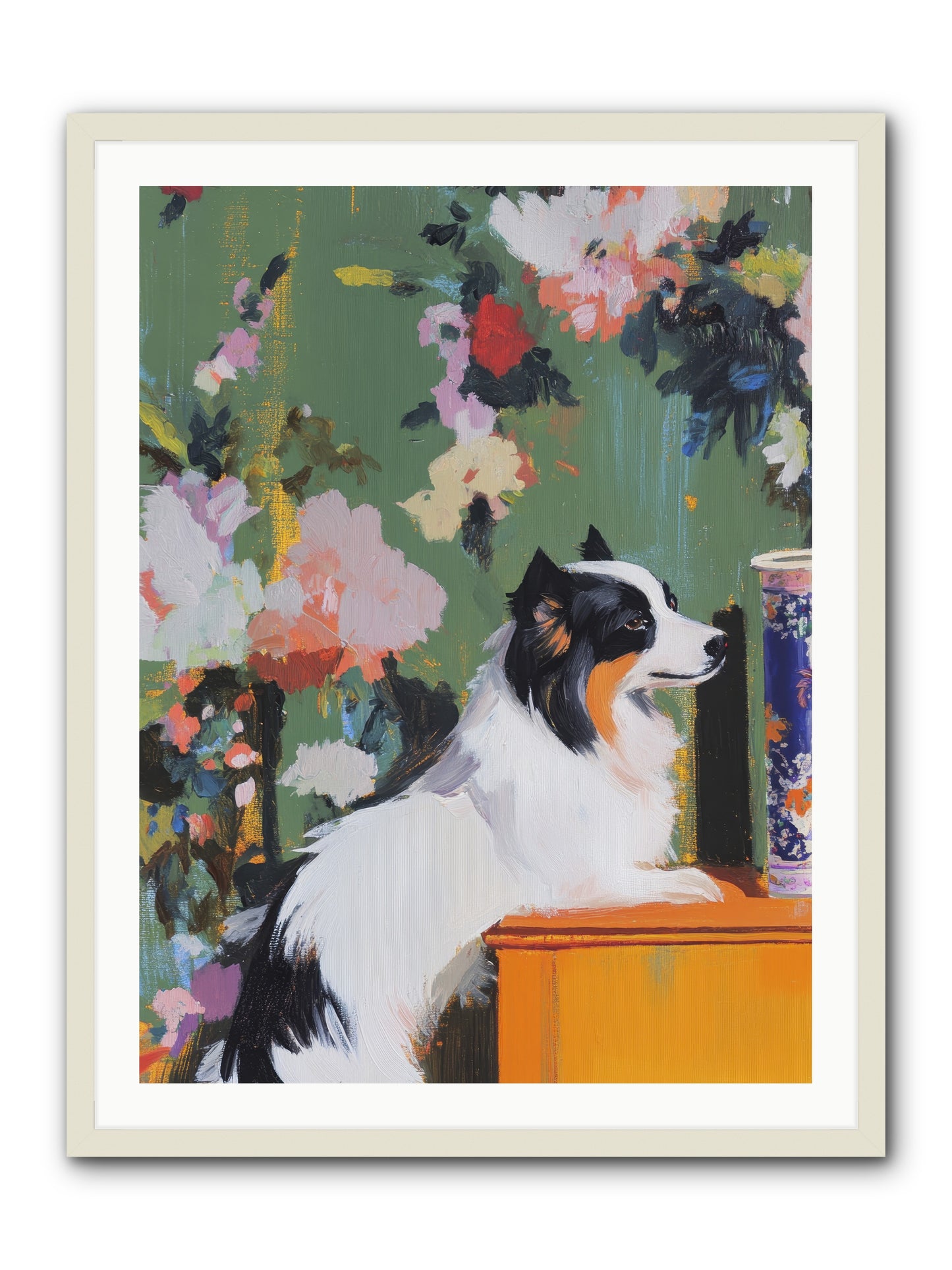 Oliver Pine -- Framed Print - White 30x40