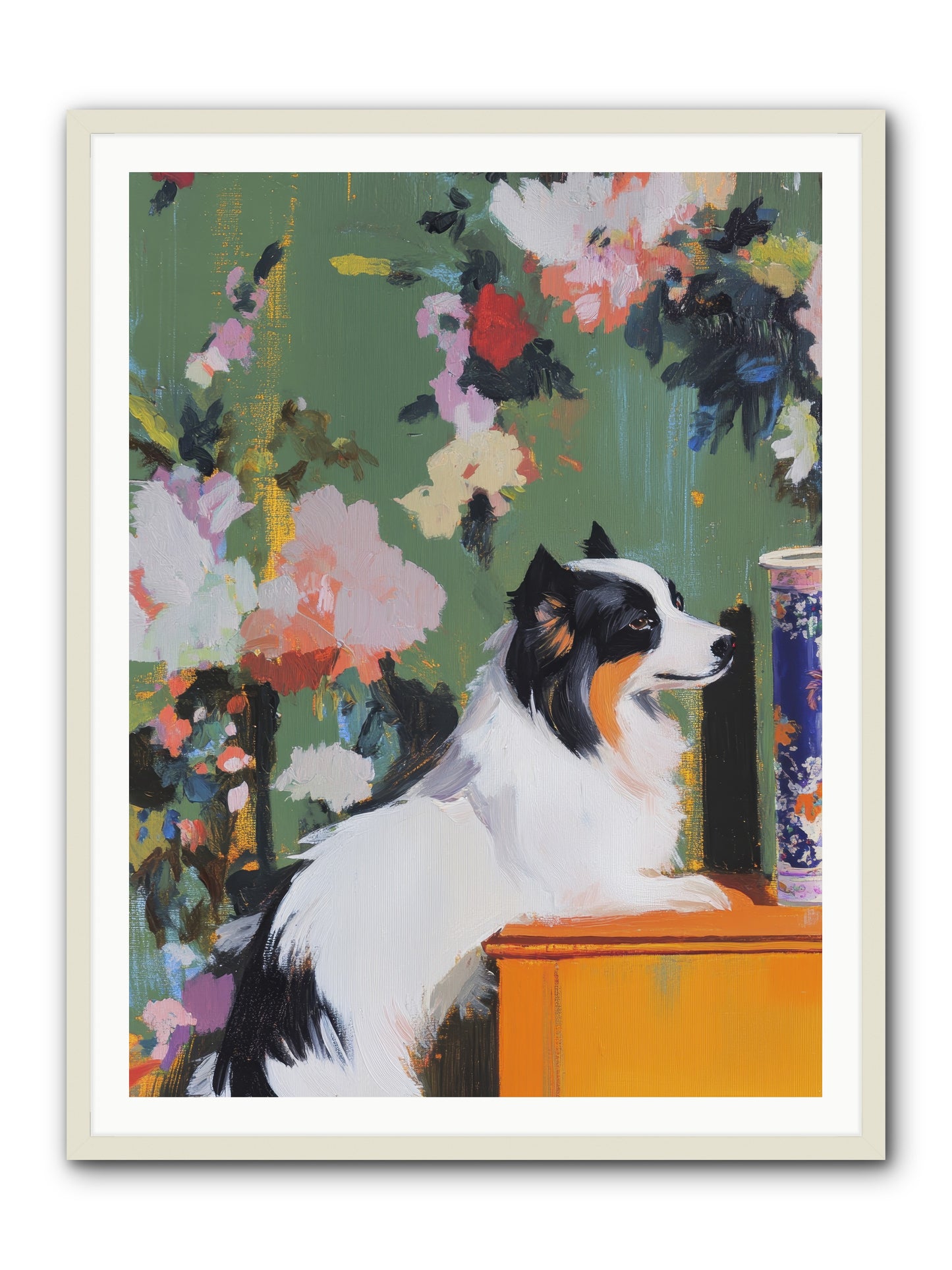 Oliver Pine -- Framed Print - White 36x48