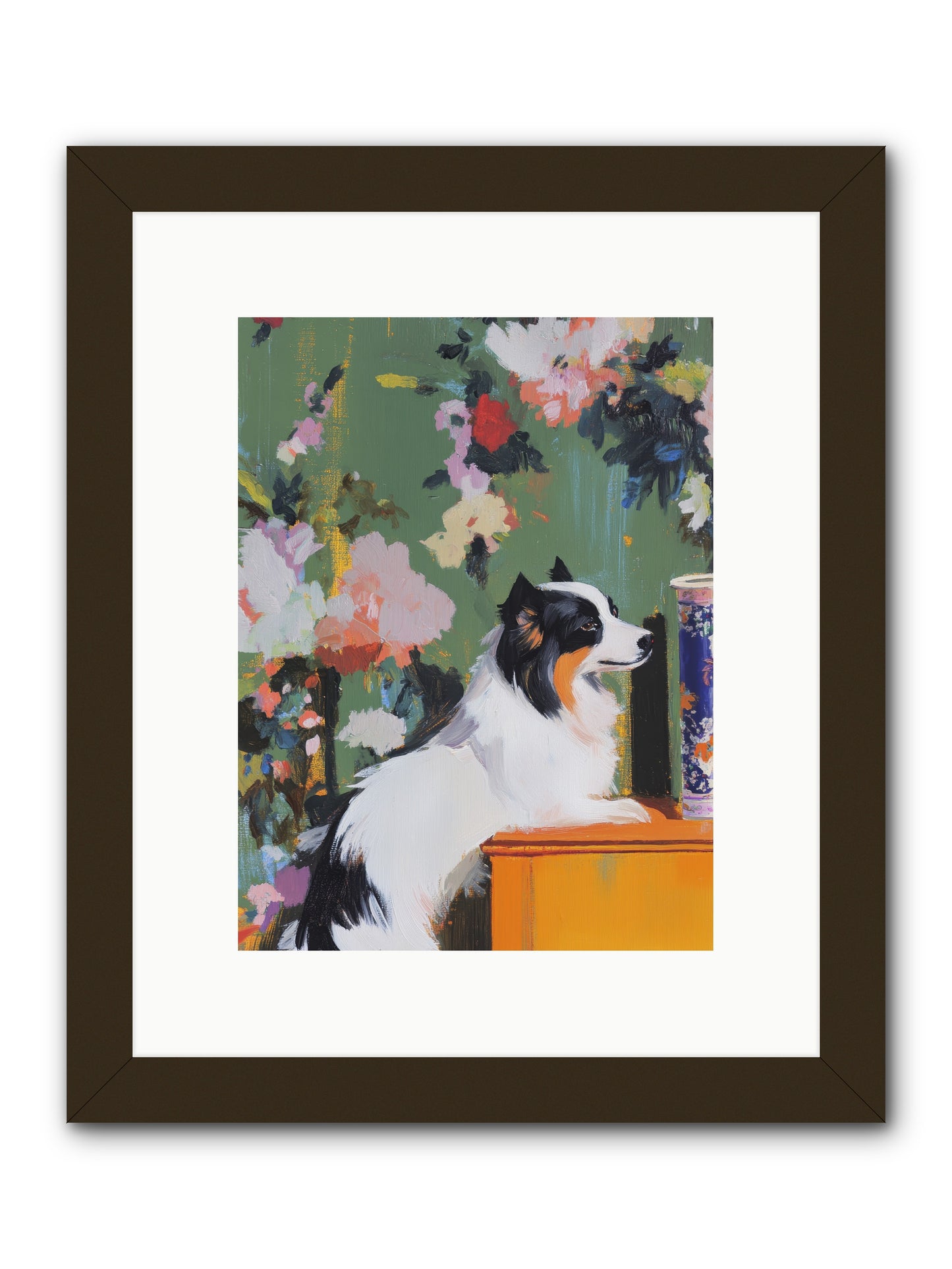 Oliver Pine -- Framed Print - Black 9x12