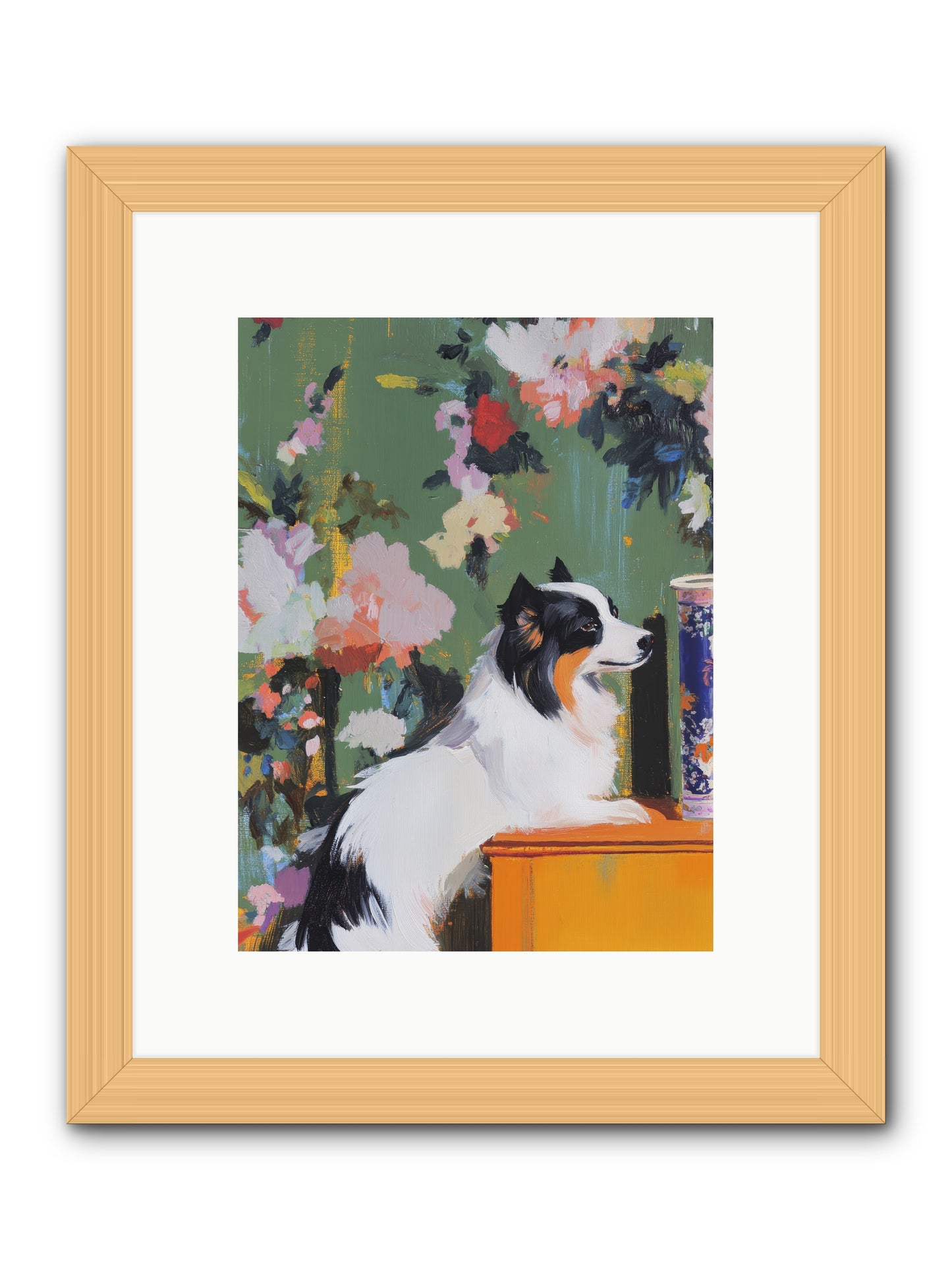 Oliver Pine -- Framed Print - Natural 9x12