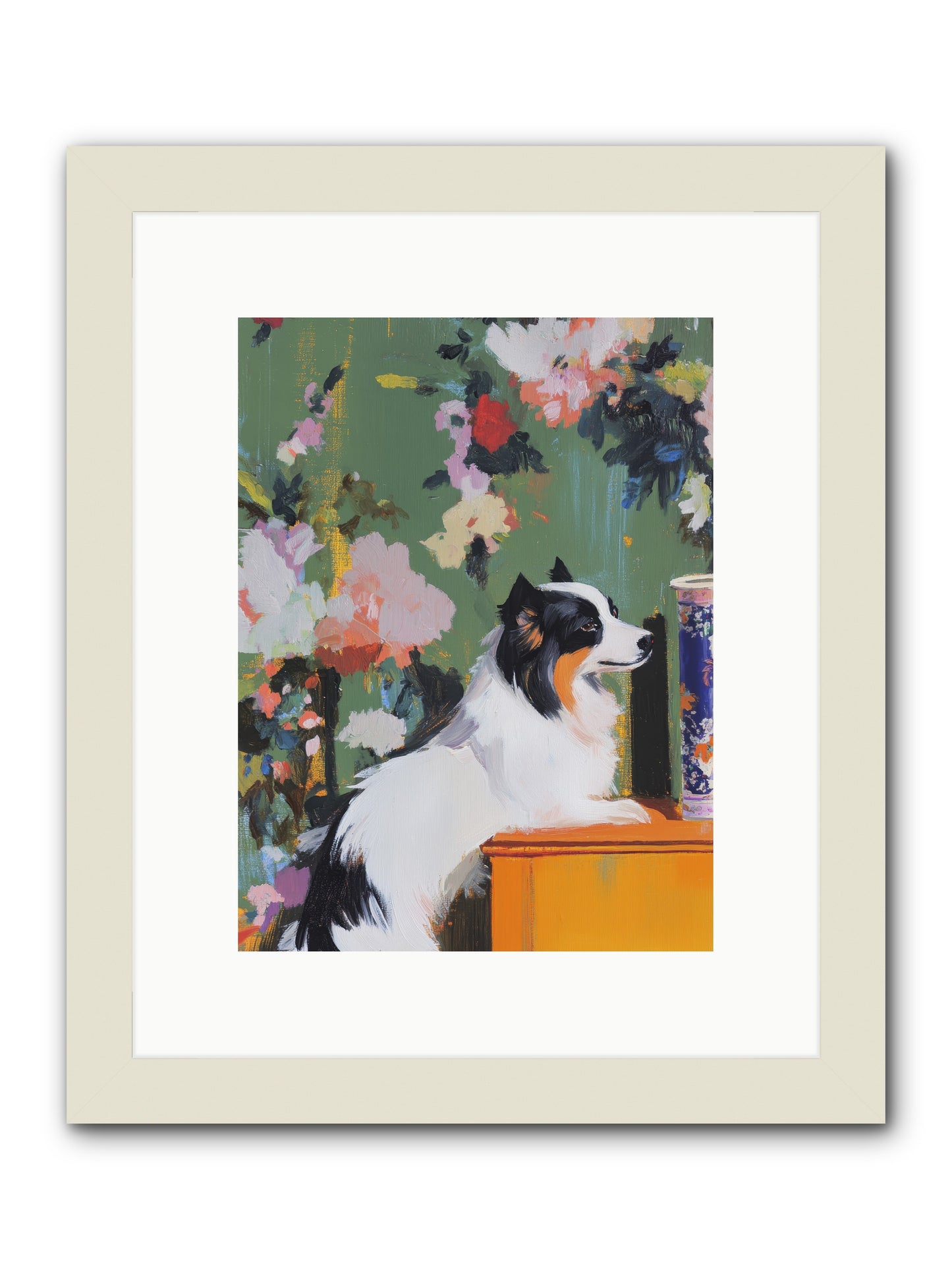 Oliver Pine -- Framed Print - White 9x12