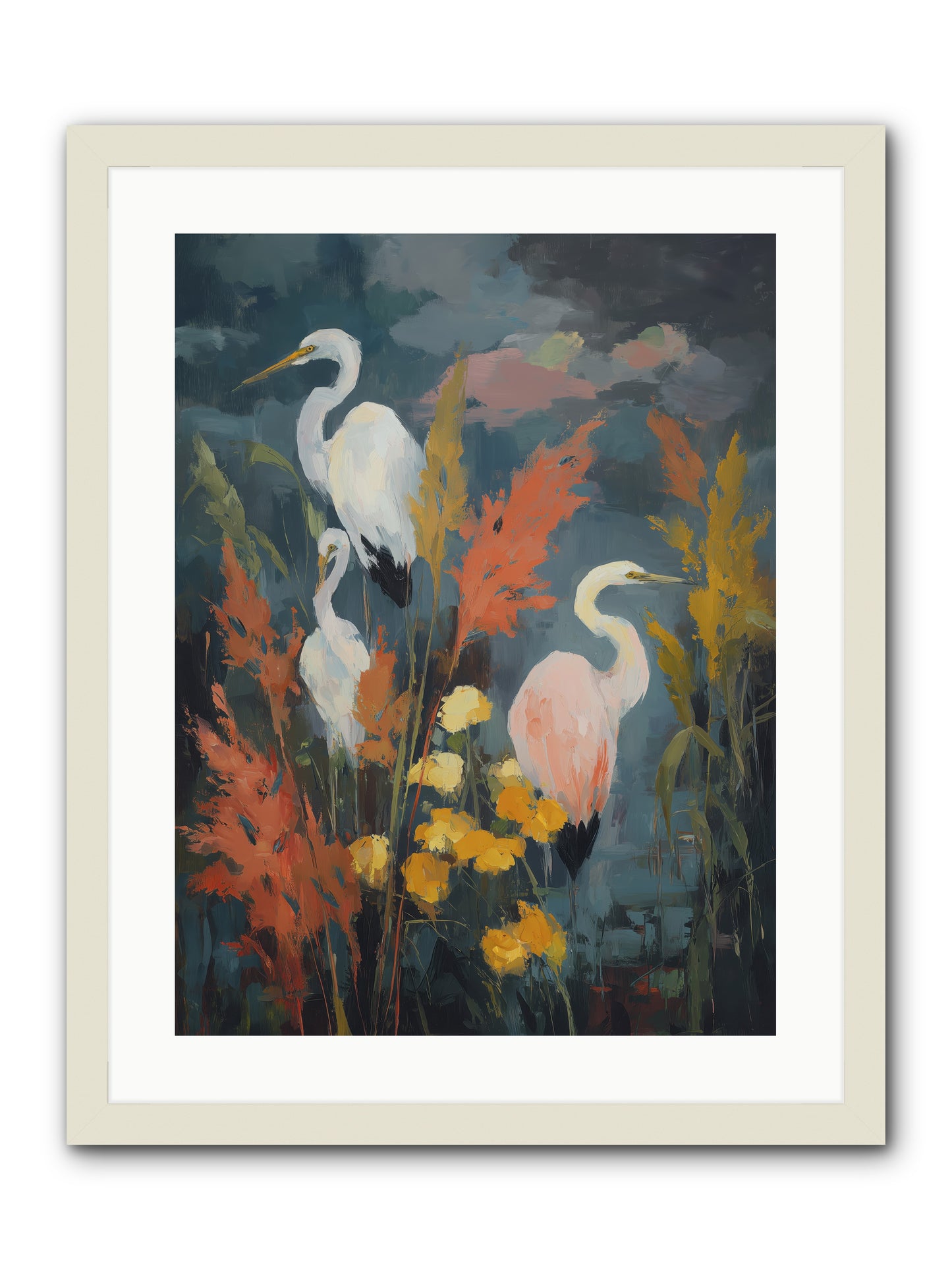 On Ancient Sands -- Framed Print - White 18x24
