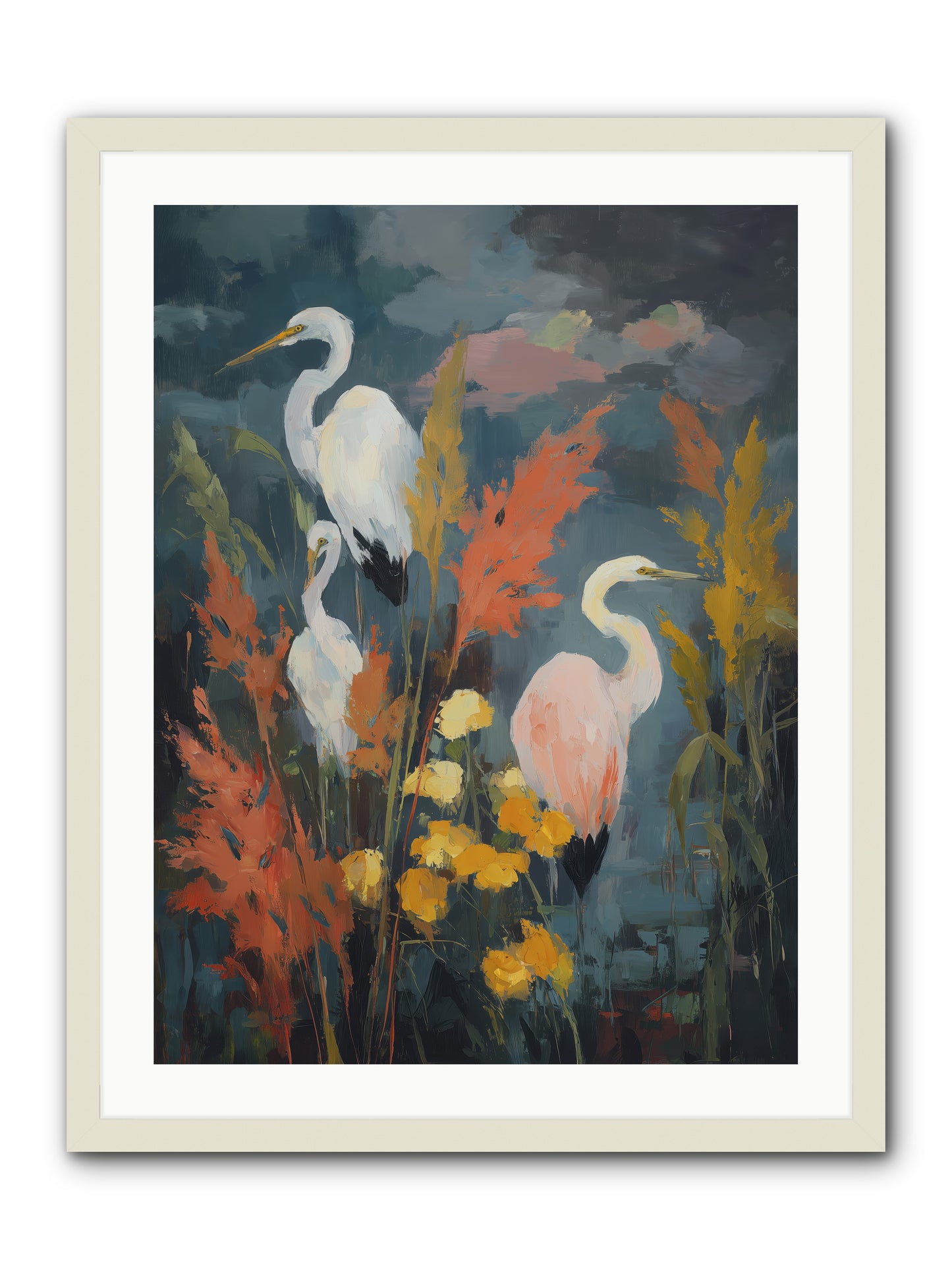 On Ancient Sands -- Framed Print - White 24x32