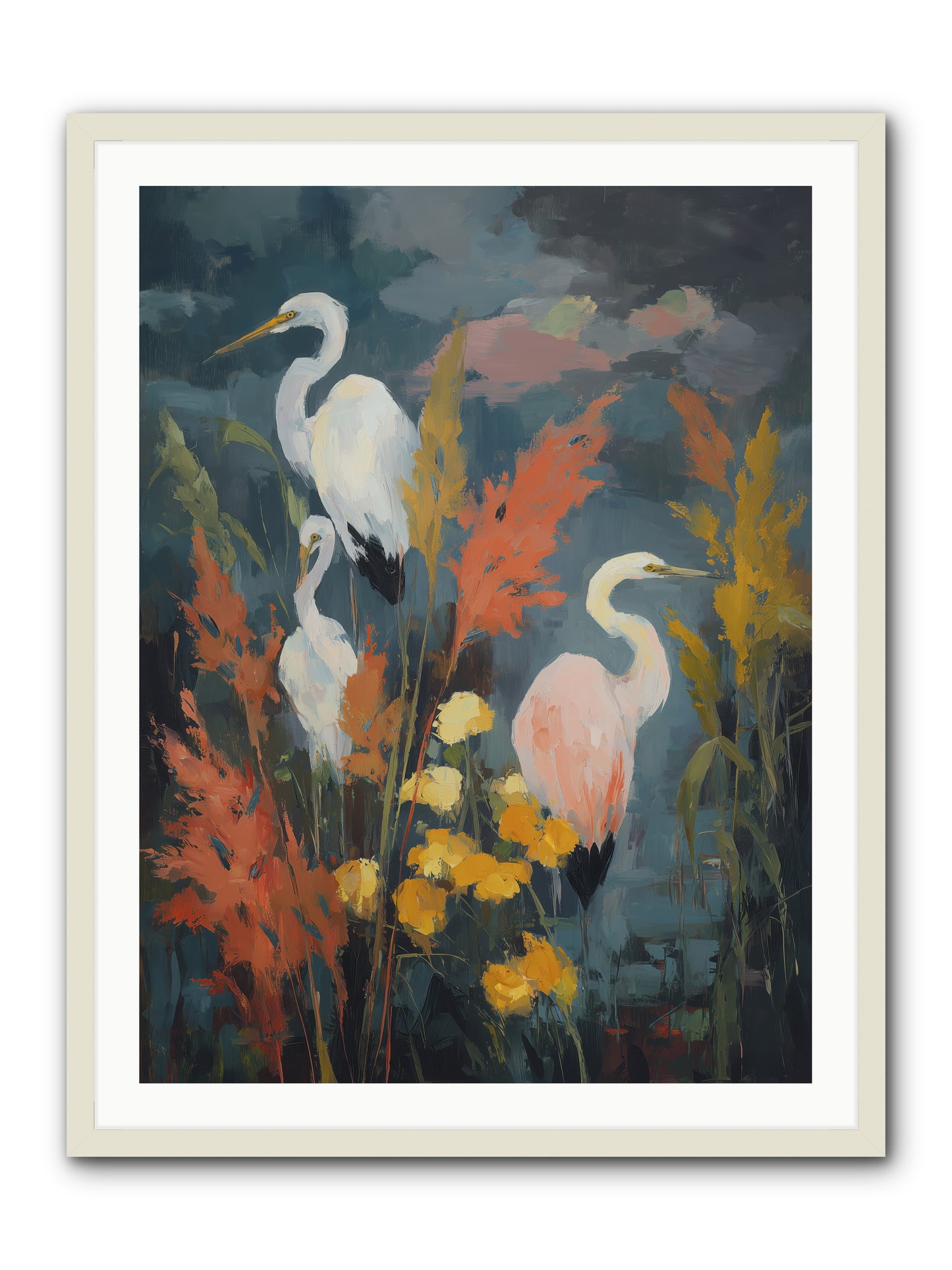 On Ancient Sands -- Framed Print - White 30x40