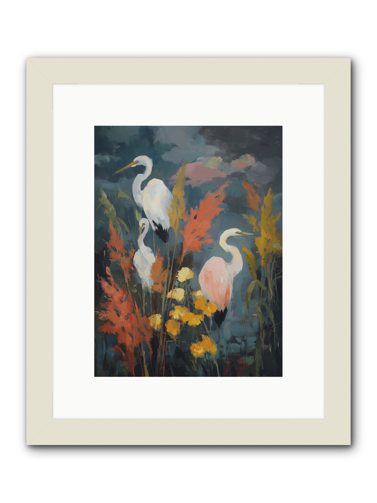 On Ancient Sands -- Framed Print - White 9x12