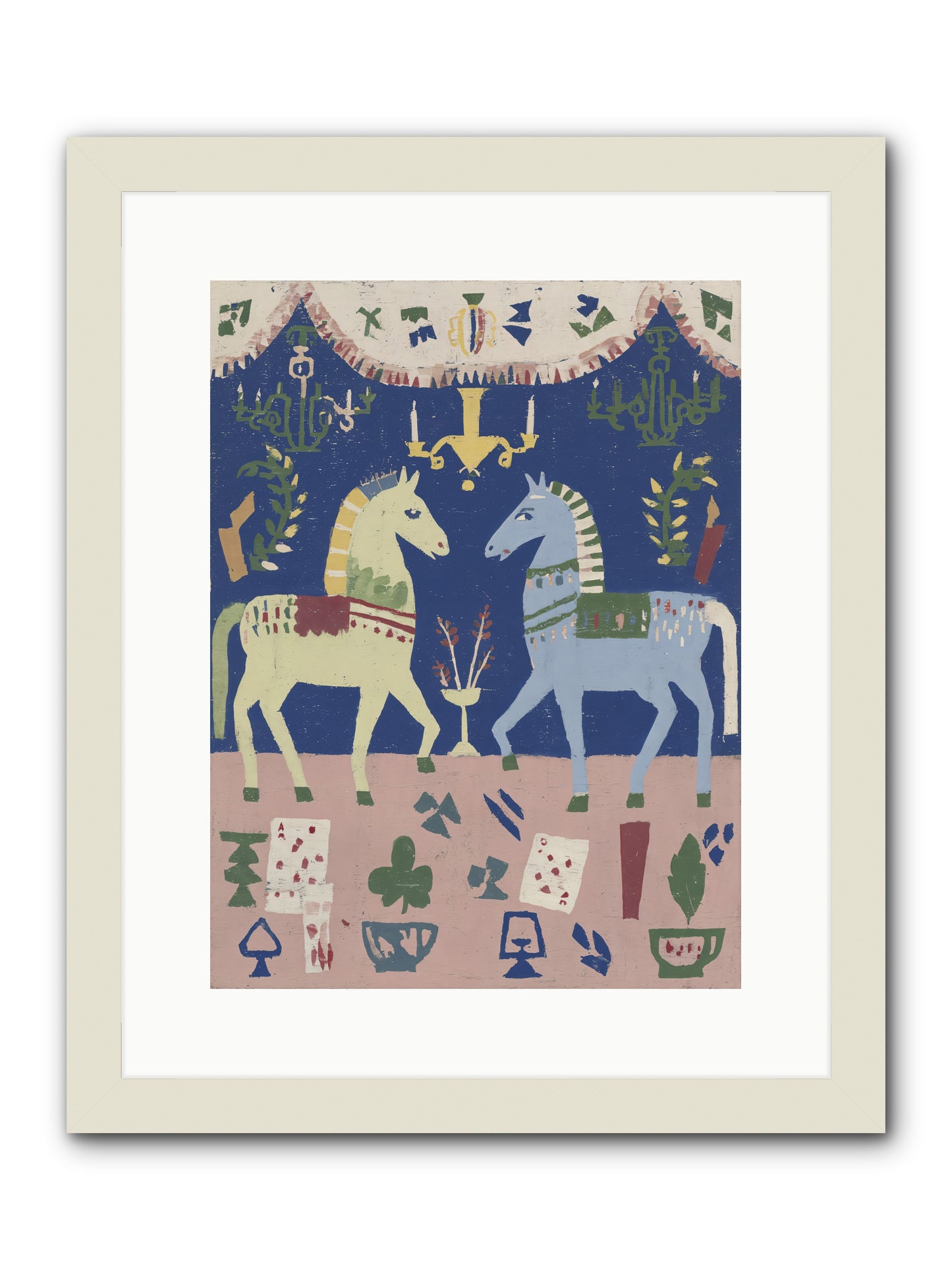 On Holiday, Of Course -- Framed Print - White 12x16