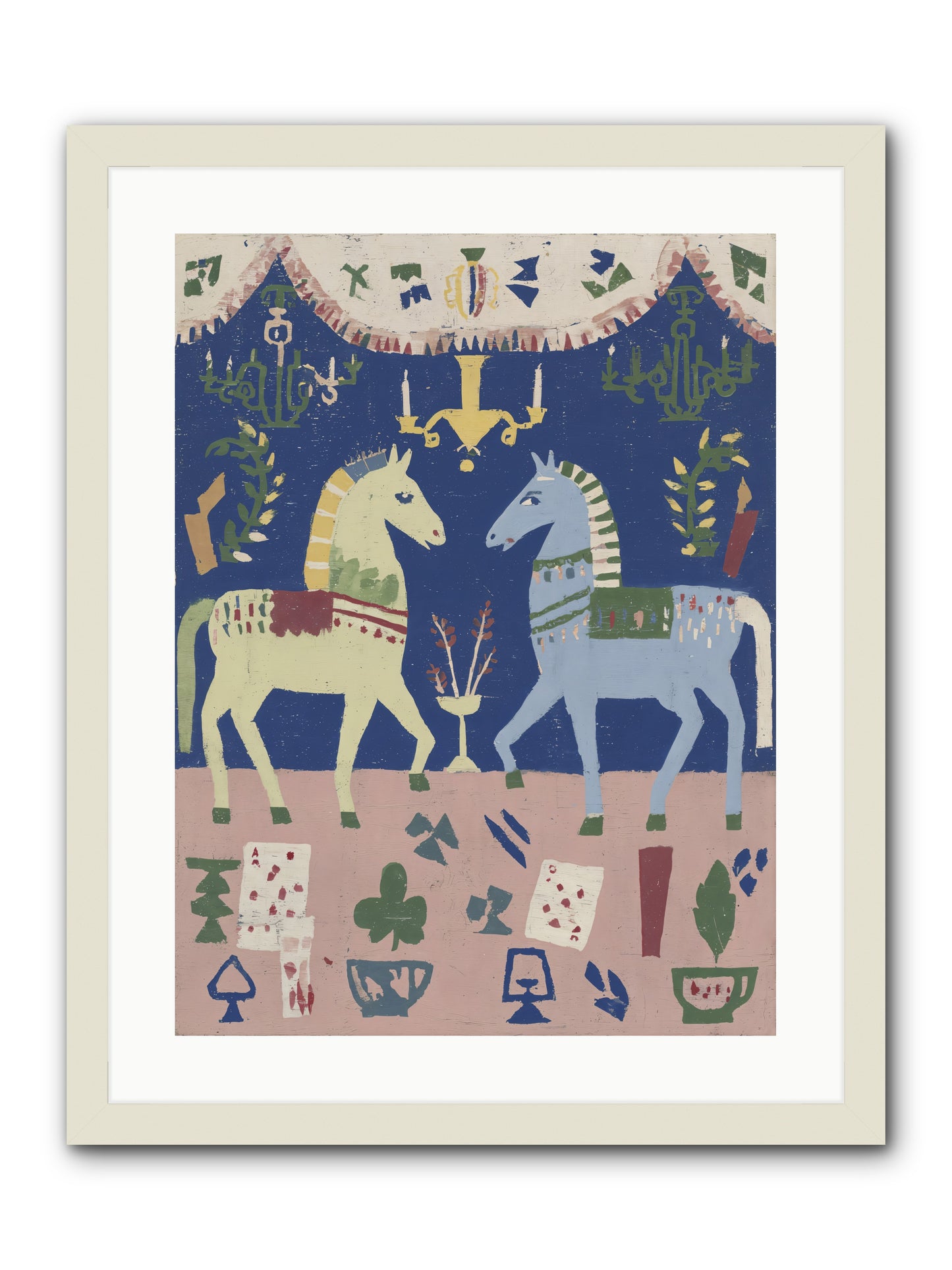 On Holiday, Of Course -- Framed Print - White 18x24