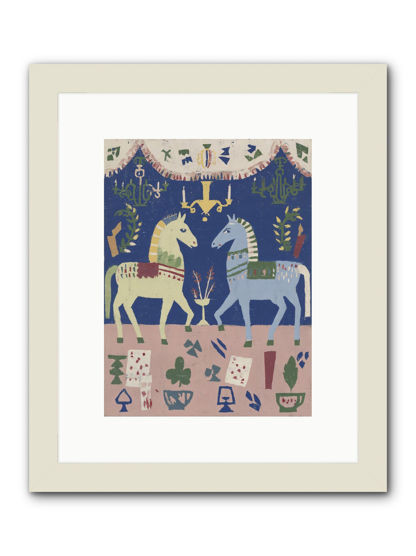On Holiday, Of Course -- Framed Print - White 9x12