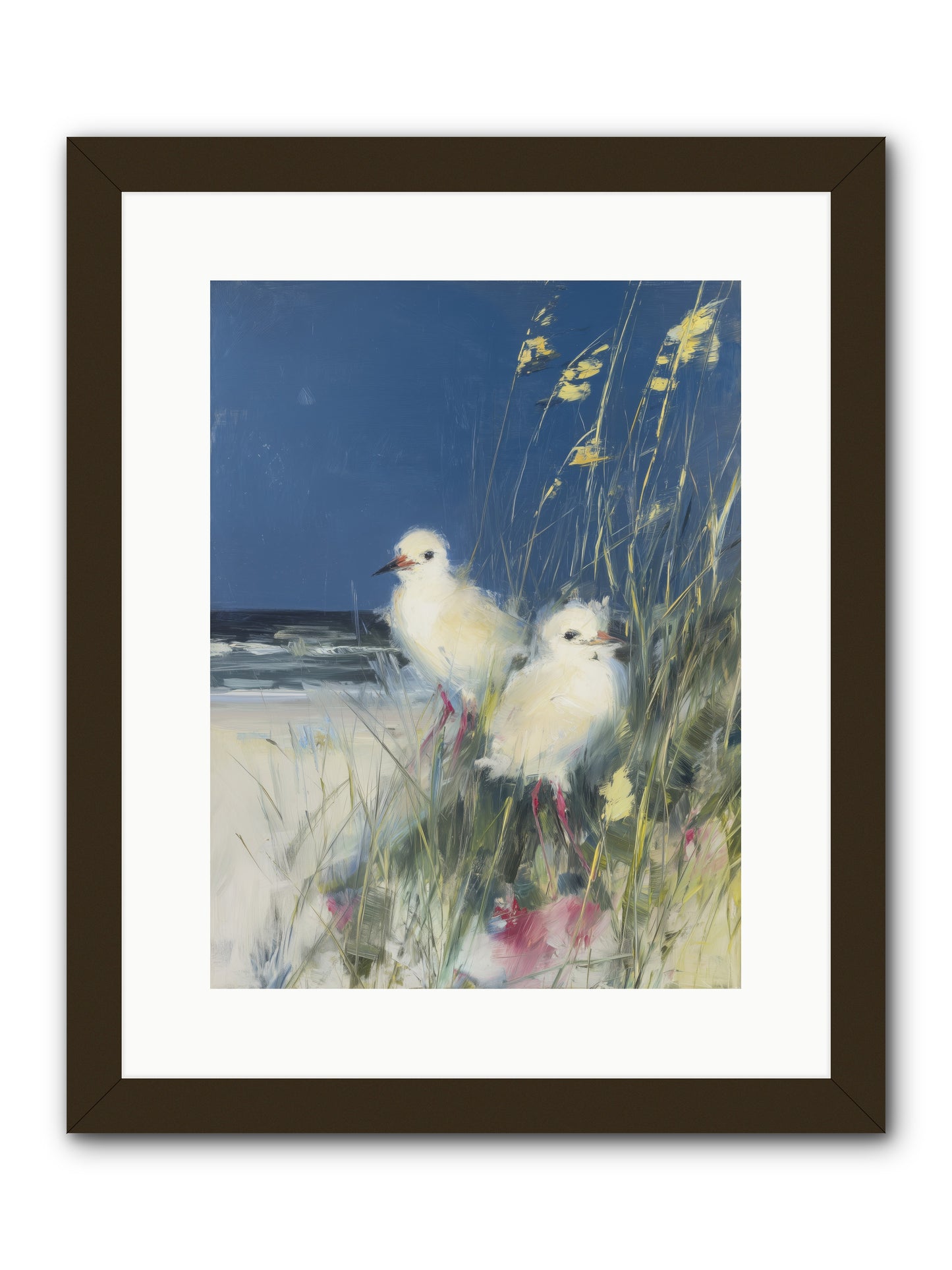 On Ocean's Edge -- Framed Print - Black 12x16