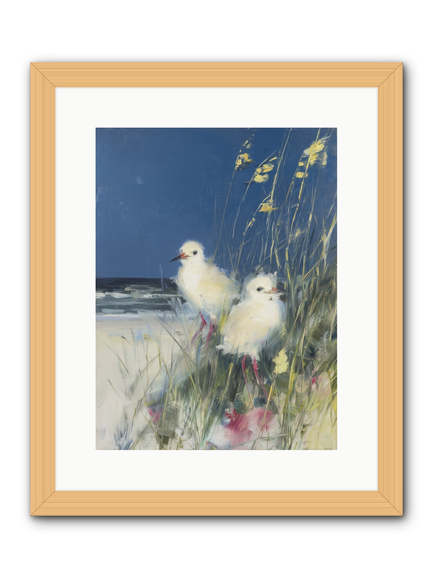 On Ocean's Edge -- Framed Print - Natural 12x16