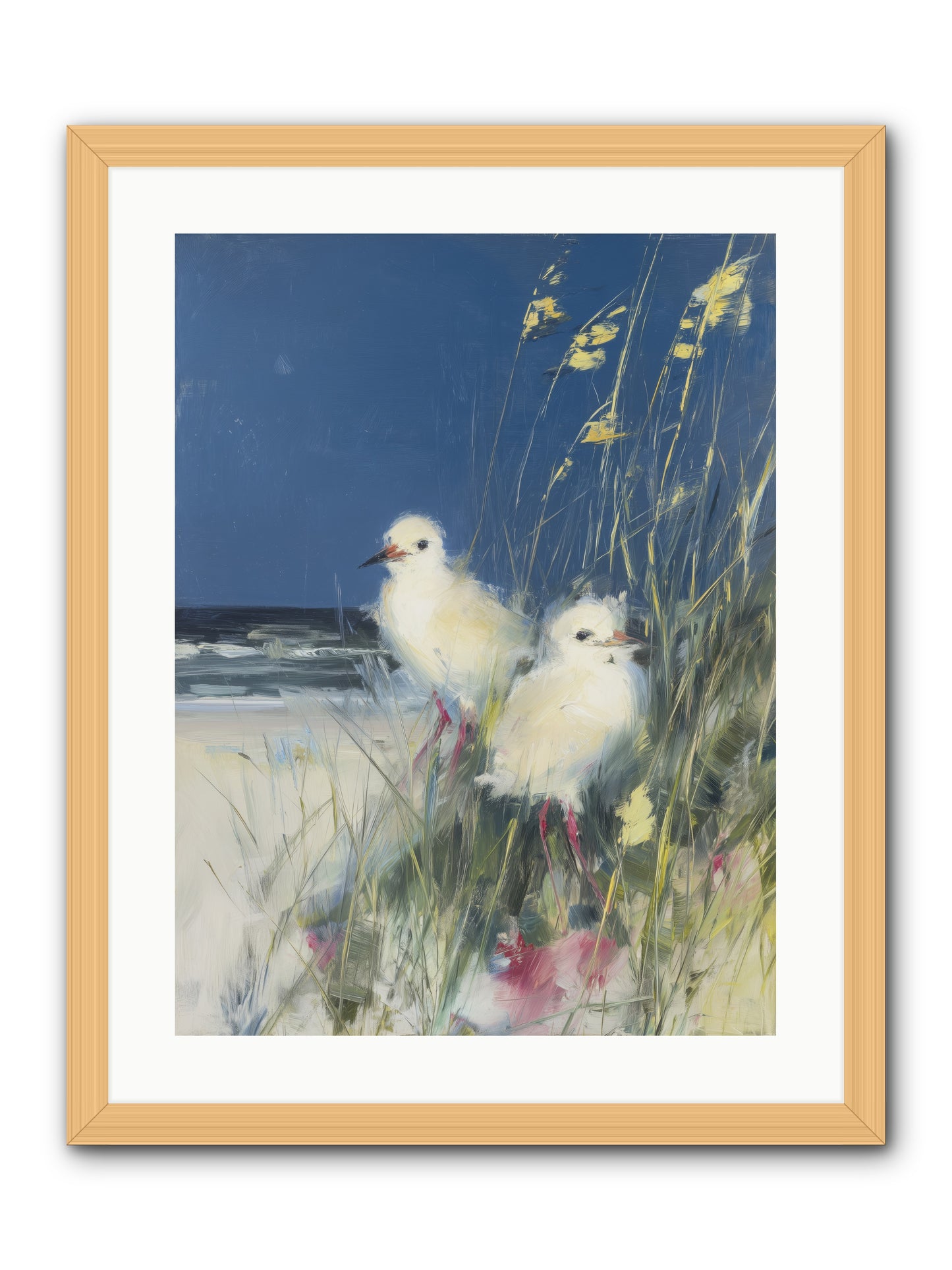 On Ocean's Edge -- Framed Print - Natural 18x24