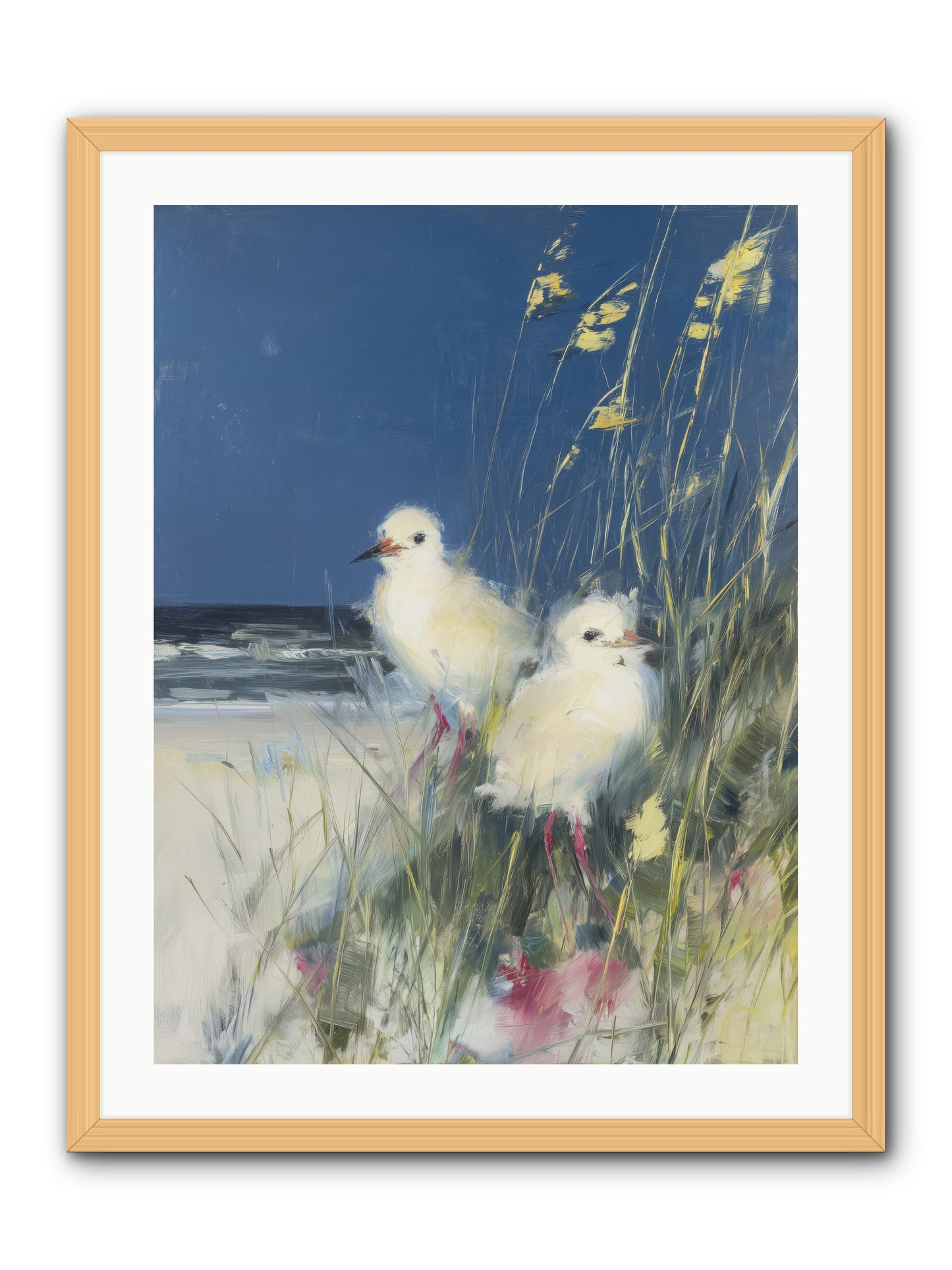 On Ocean's Edge -- Framed Print - Natural 24x32