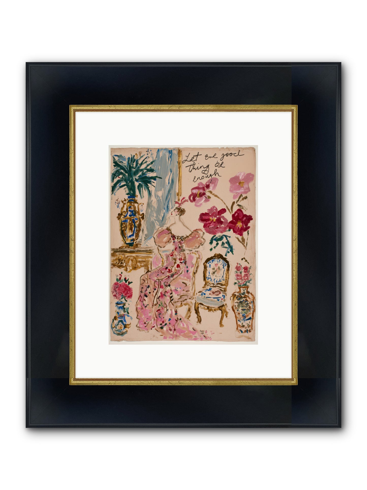 One Good Thing — One-Good-Thing-9x12-Framed-Print-Wide-Black-w-Gold.jpg