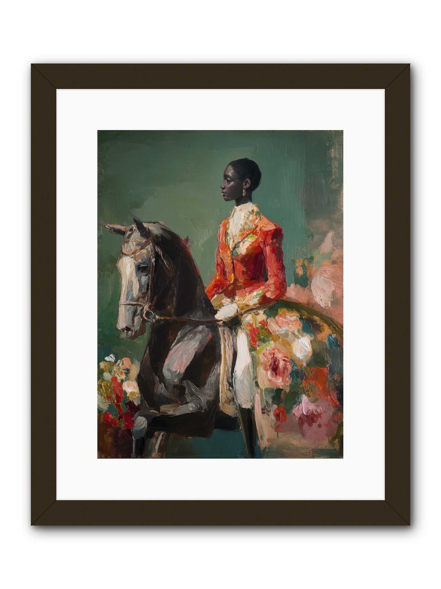 One with the Journey -- Framed Print - Black 12x16