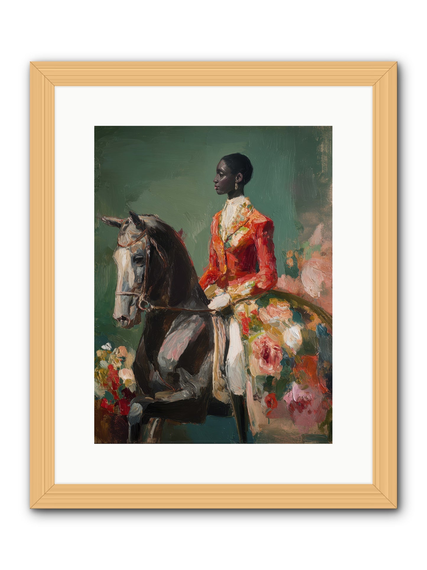 One with the Journey -- Framed Print - Natural 12x16