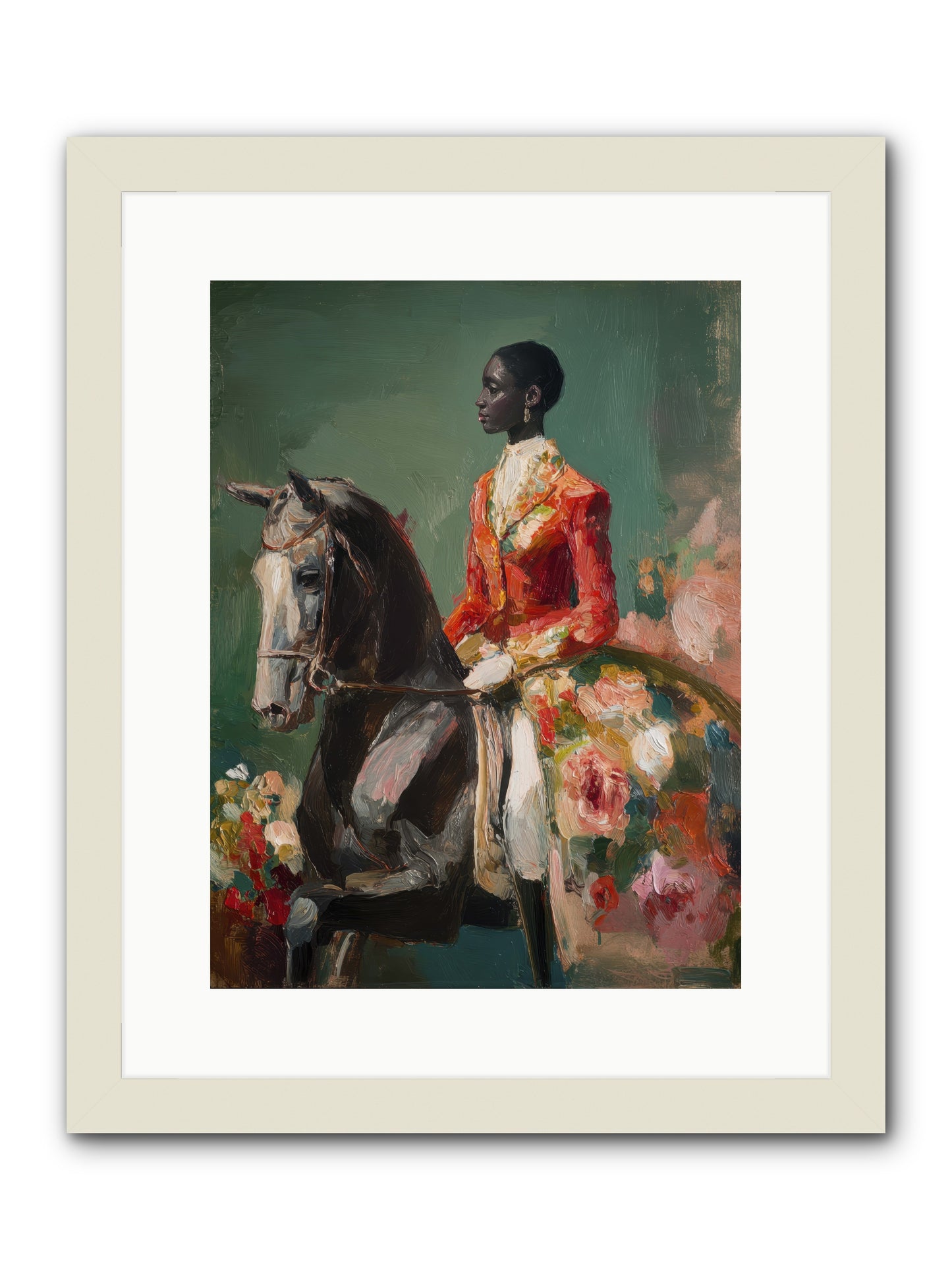 One with the Journey -- Framed Print - White 12x16