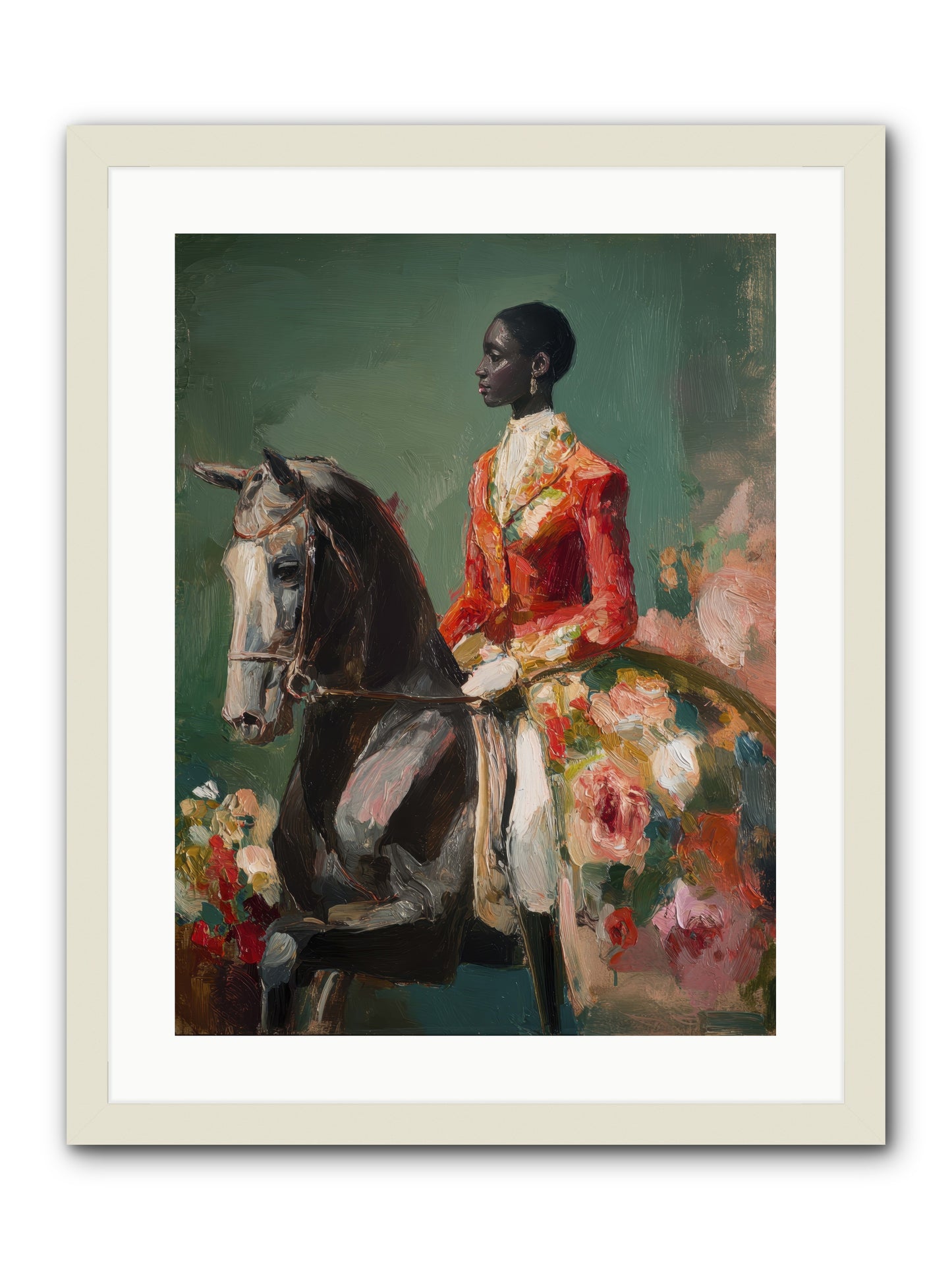 One with the Journey -- Framed Print - White 18x24