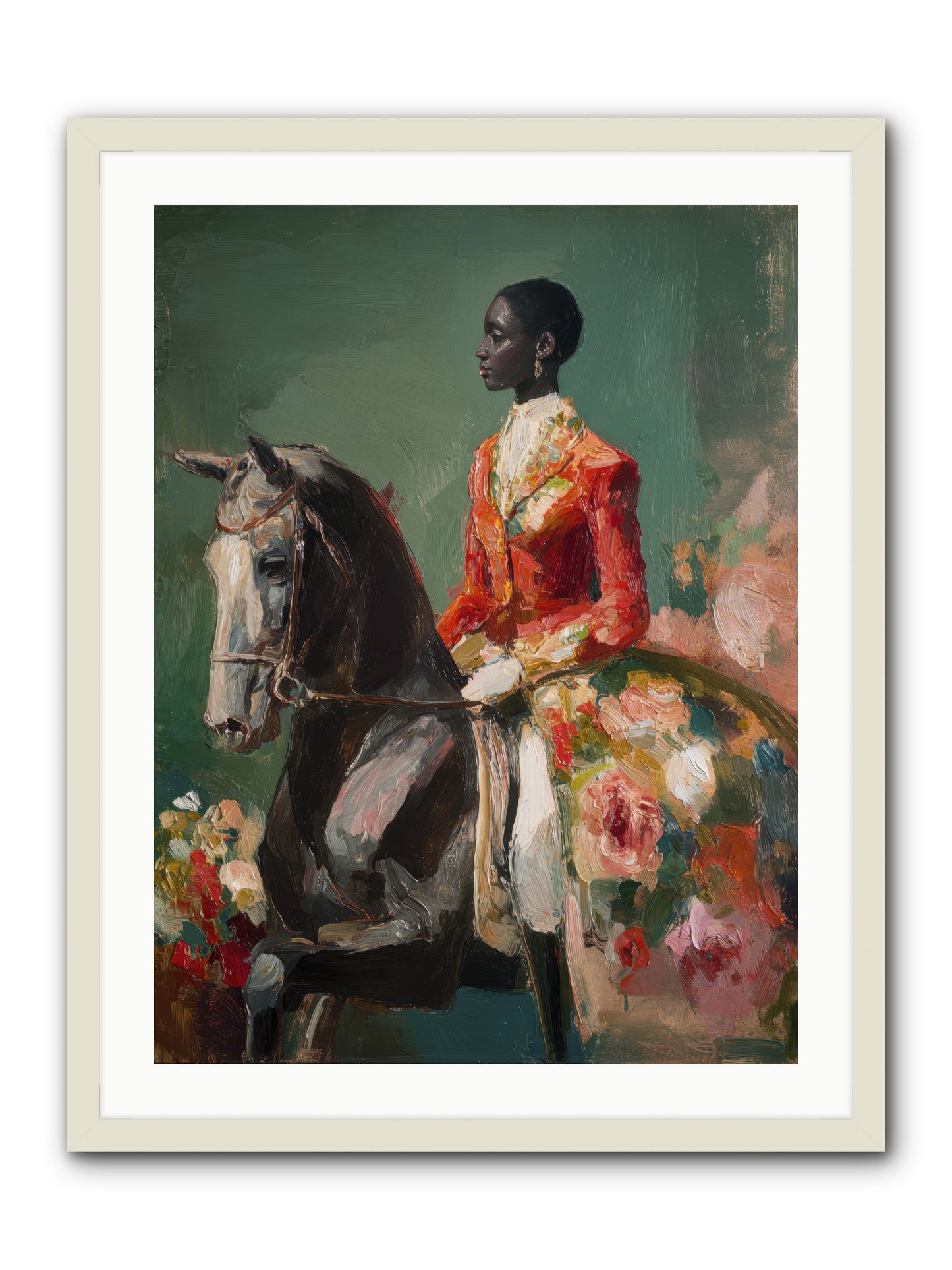 One with the Journey -- Framed Print - White 24x32