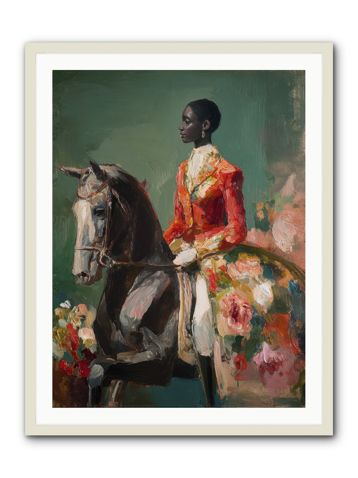 One with the Journey -- Framed Print - White 30x40