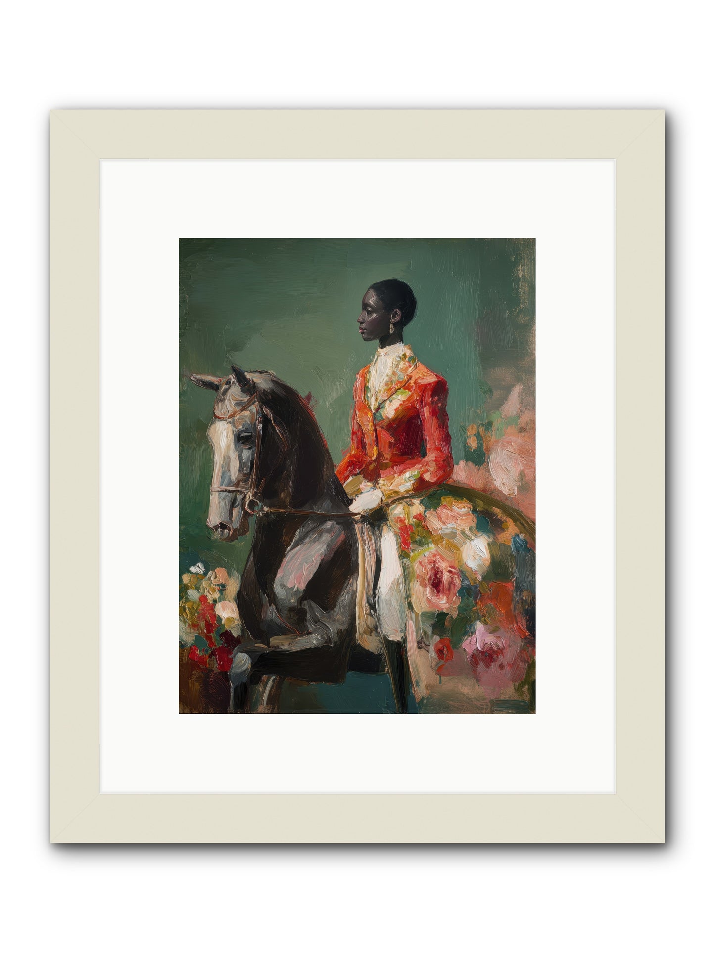 One with the Journey -- Framed Print - White 9x12