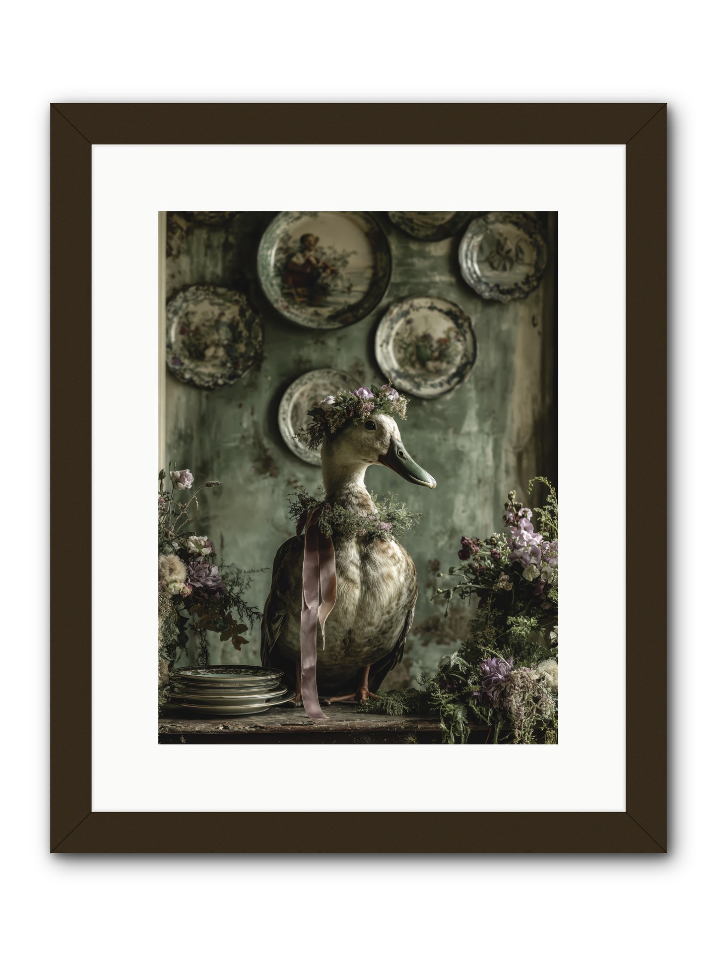Opal -- Framed Print - Black 12x16