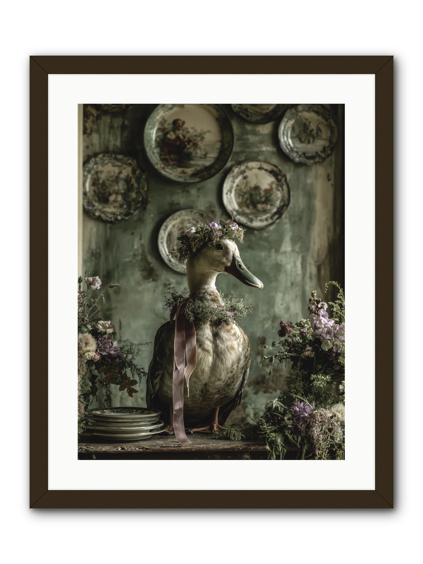 Opal -- Framed Print - Black 18x24