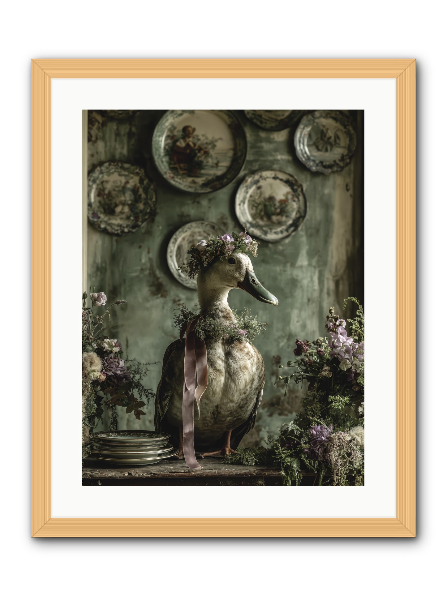 Opal -- Framed Print - Natural 18x24