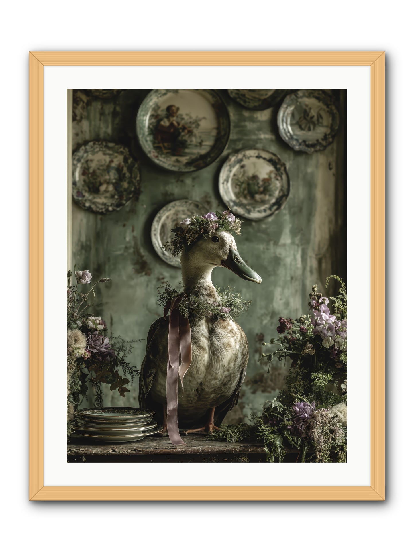 Opal -- Framed Print - Natural 24x32