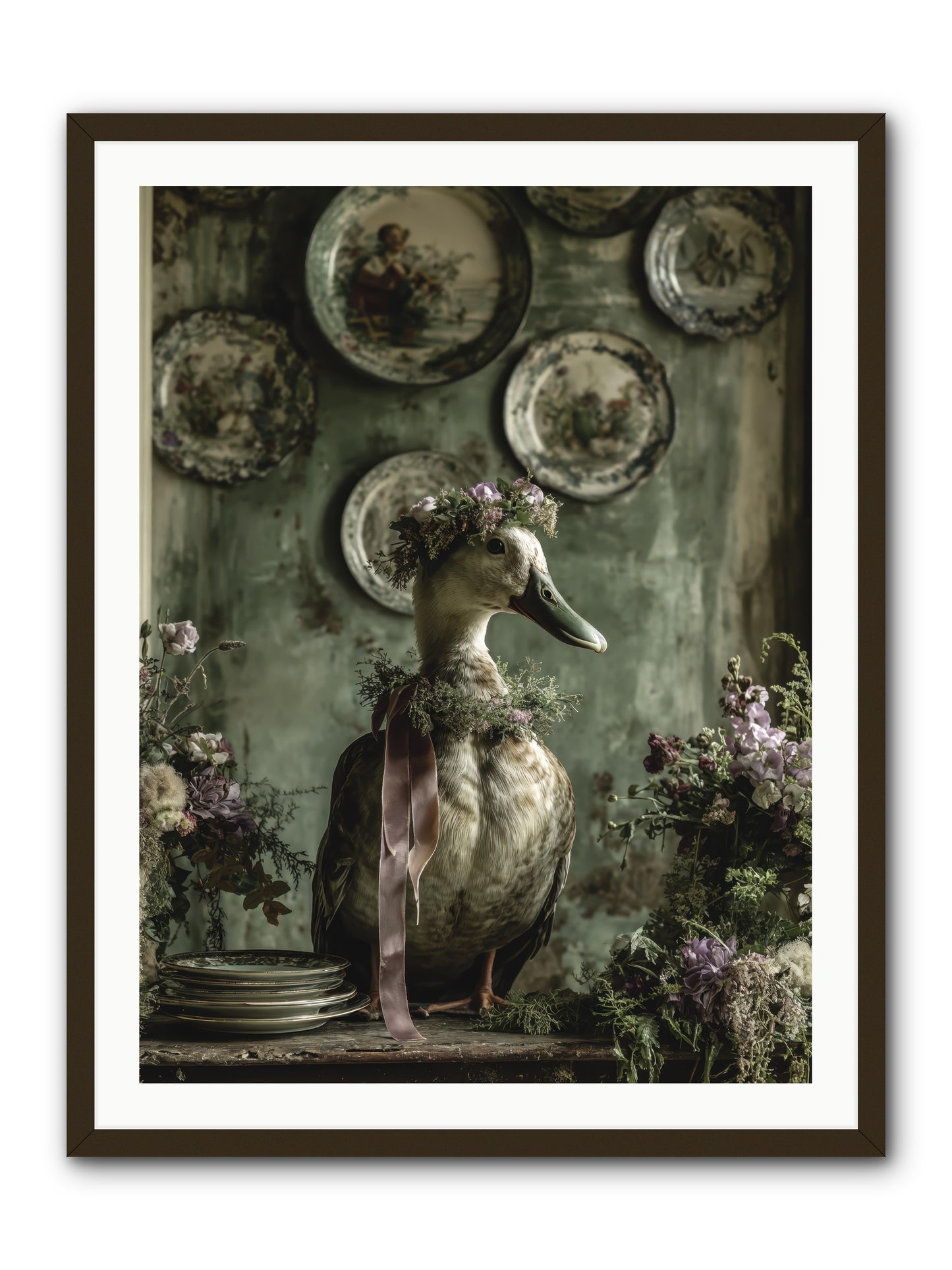 Opal -- Framed Print - Black 30x40