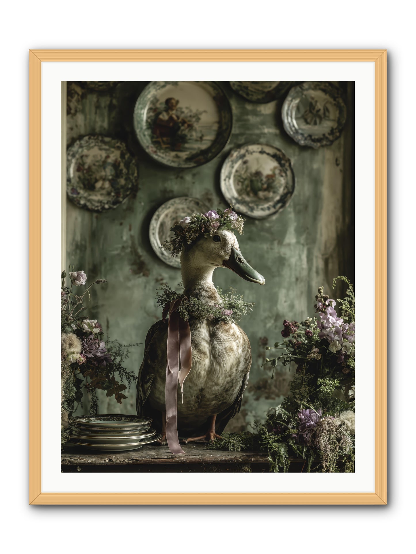 Opal -- Framed Print - Natural 30x40