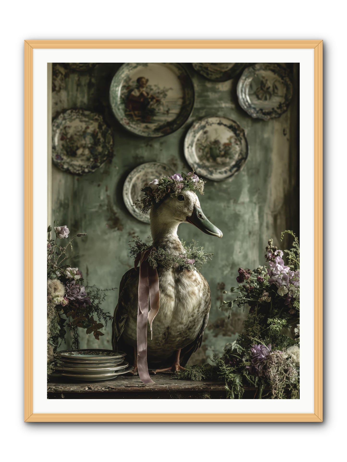 Opal -- Framed Print - Natural 36x48