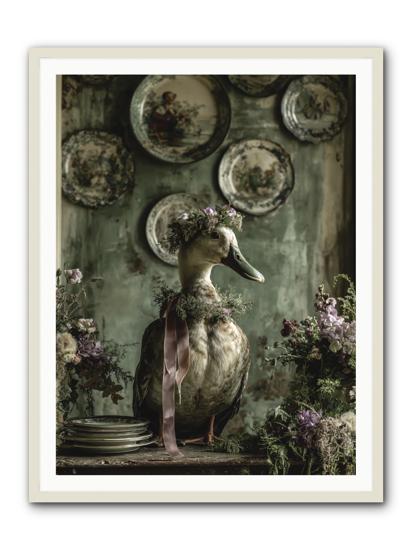 Opal -- Framed Print - White 36x48