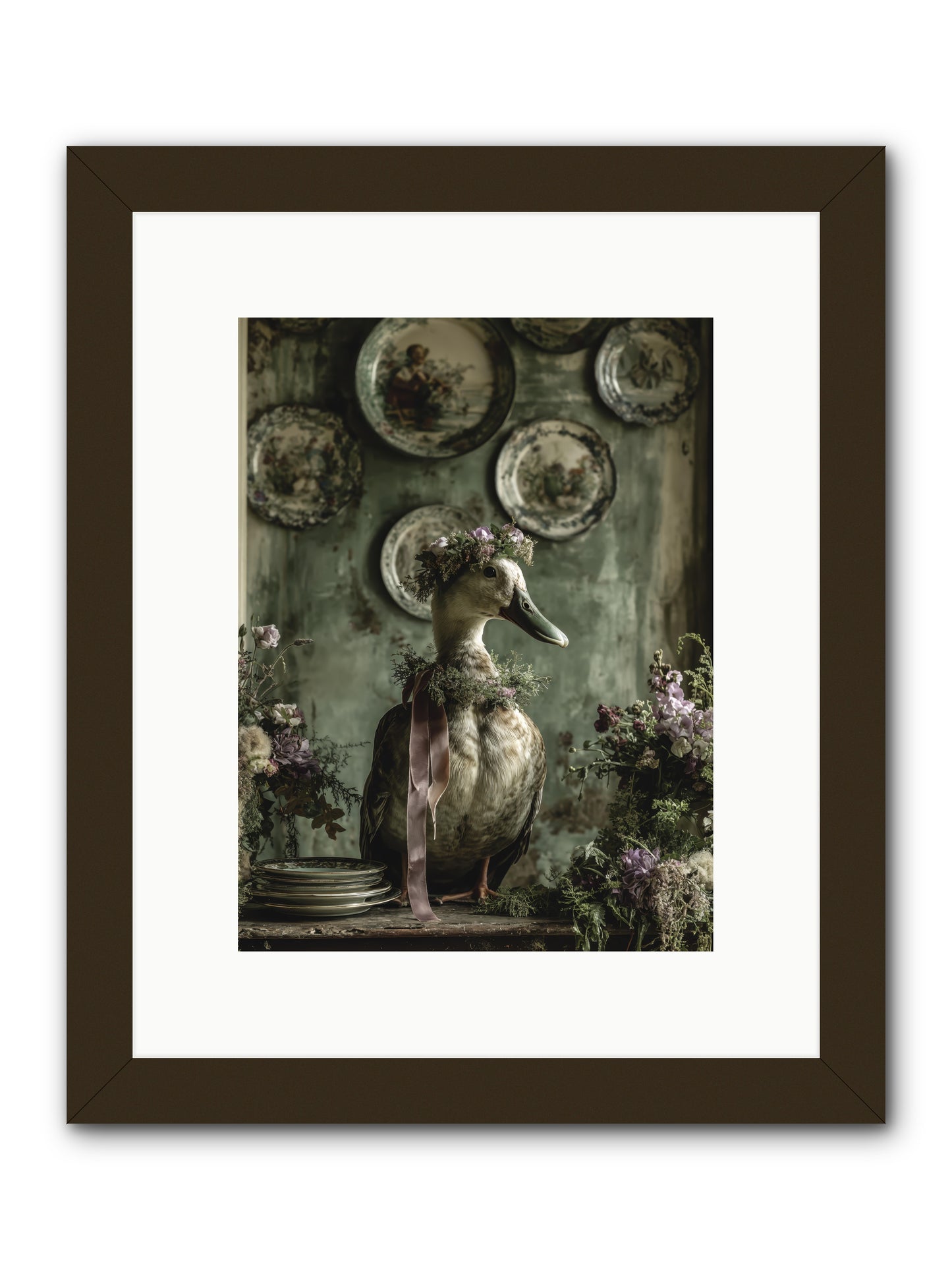 Opal -- Framed Print - Black 9x12