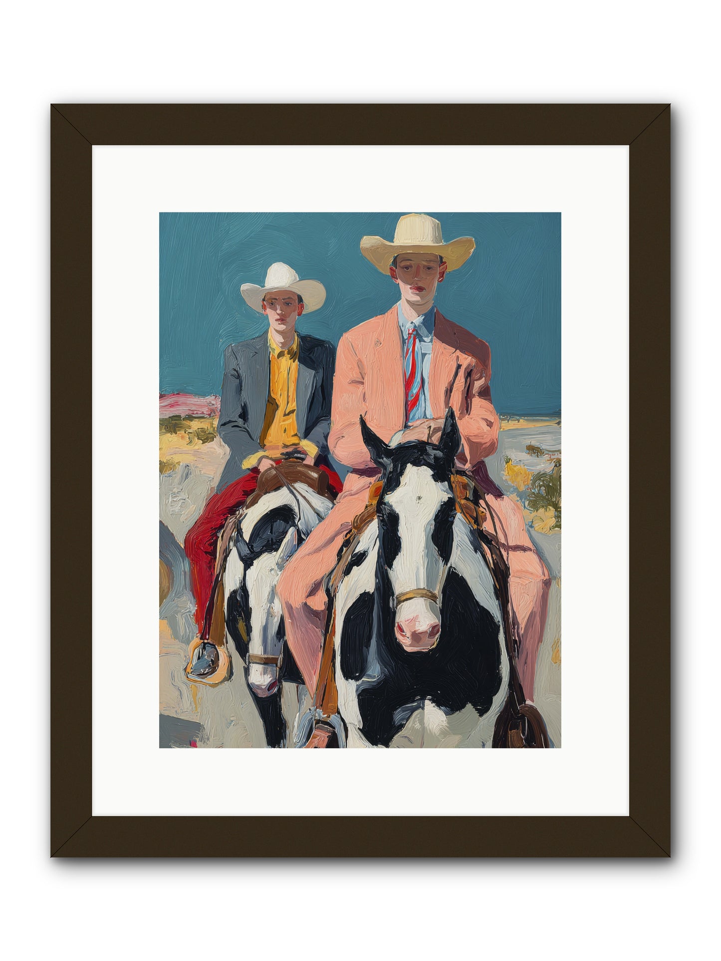 Open Meadows -- Framed Print - Black 12x16