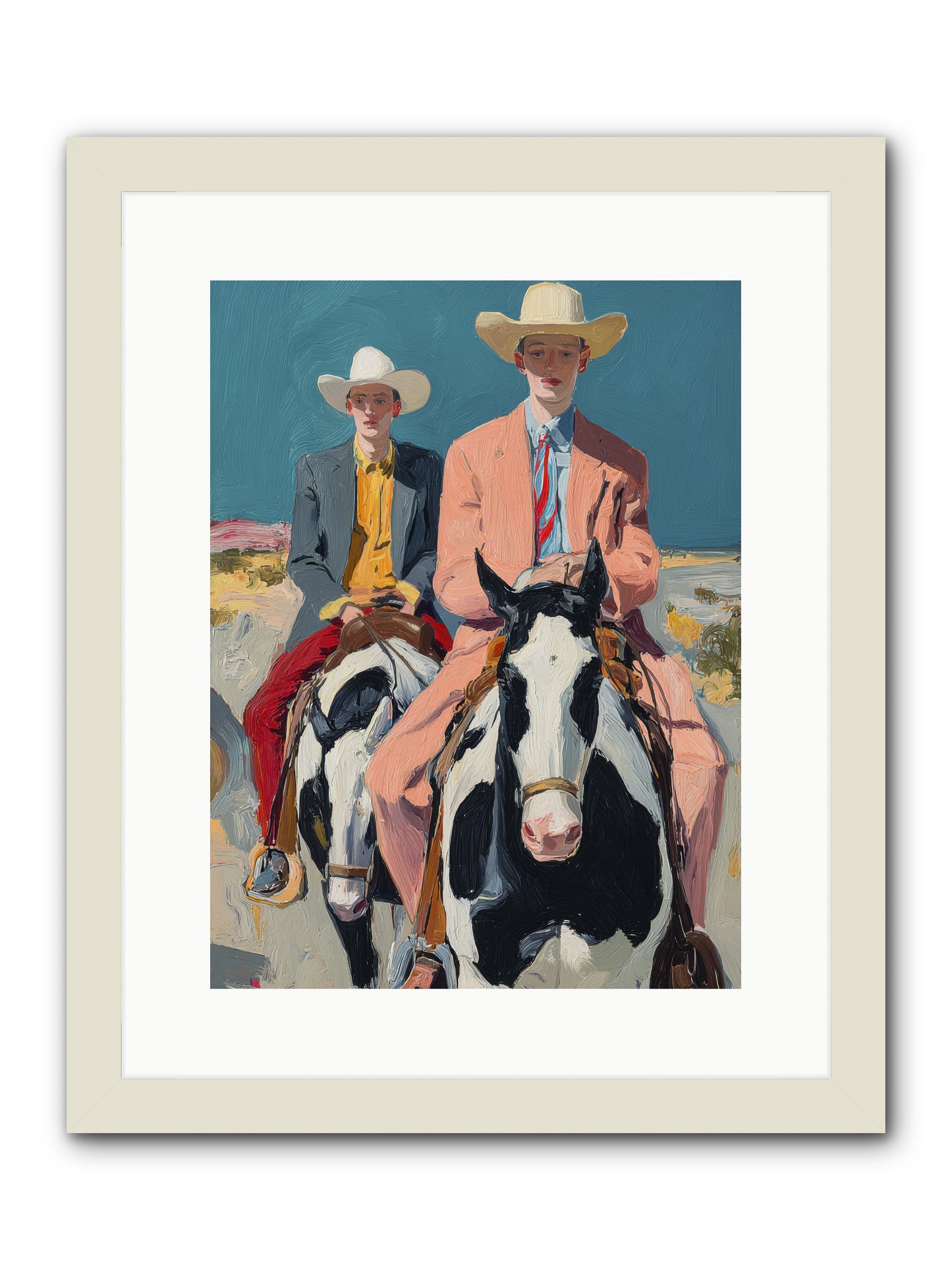 Open Meadows -- Framed Print - White 12x16