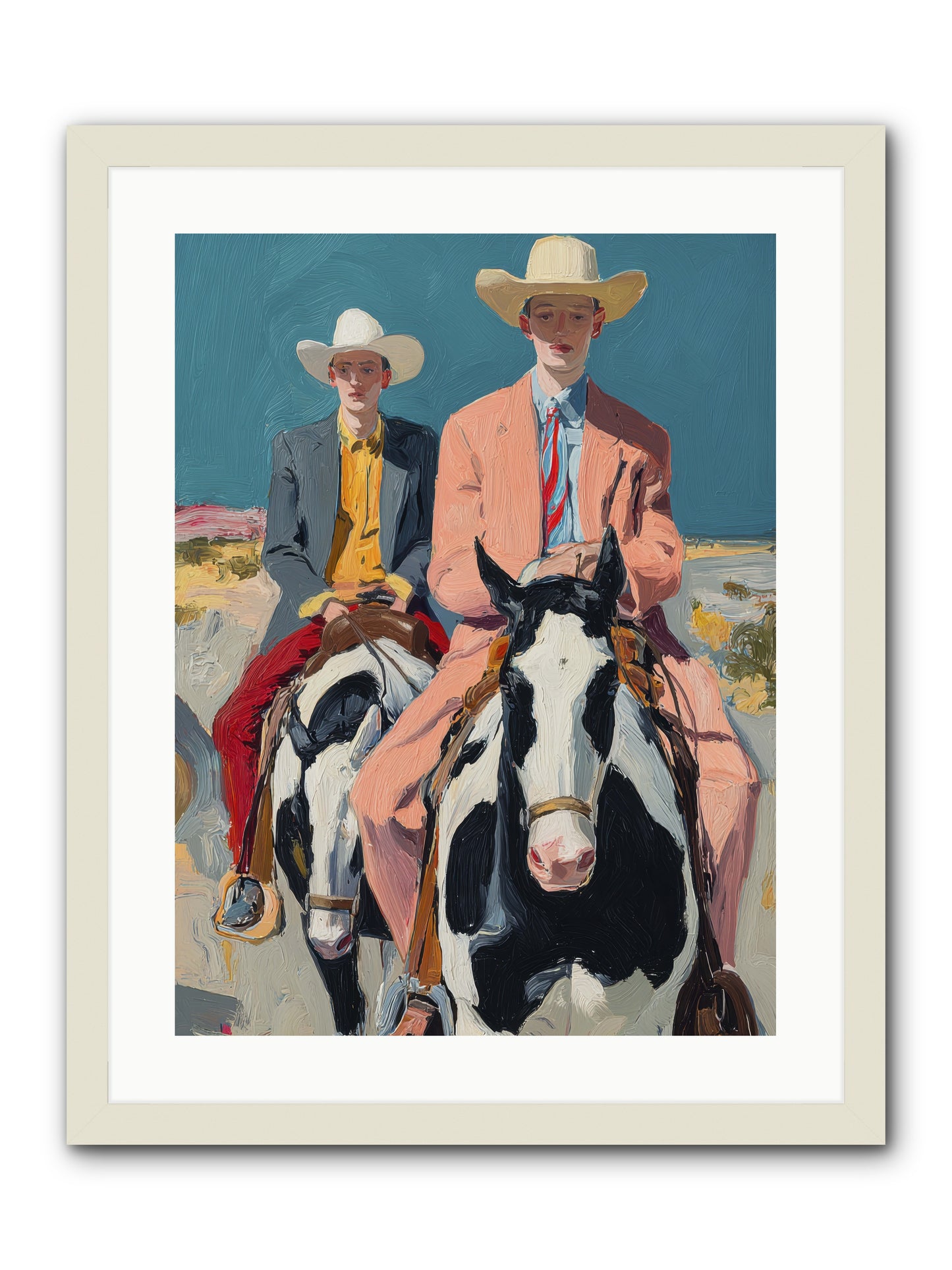Open Meadows -- Framed Print - White 18x24