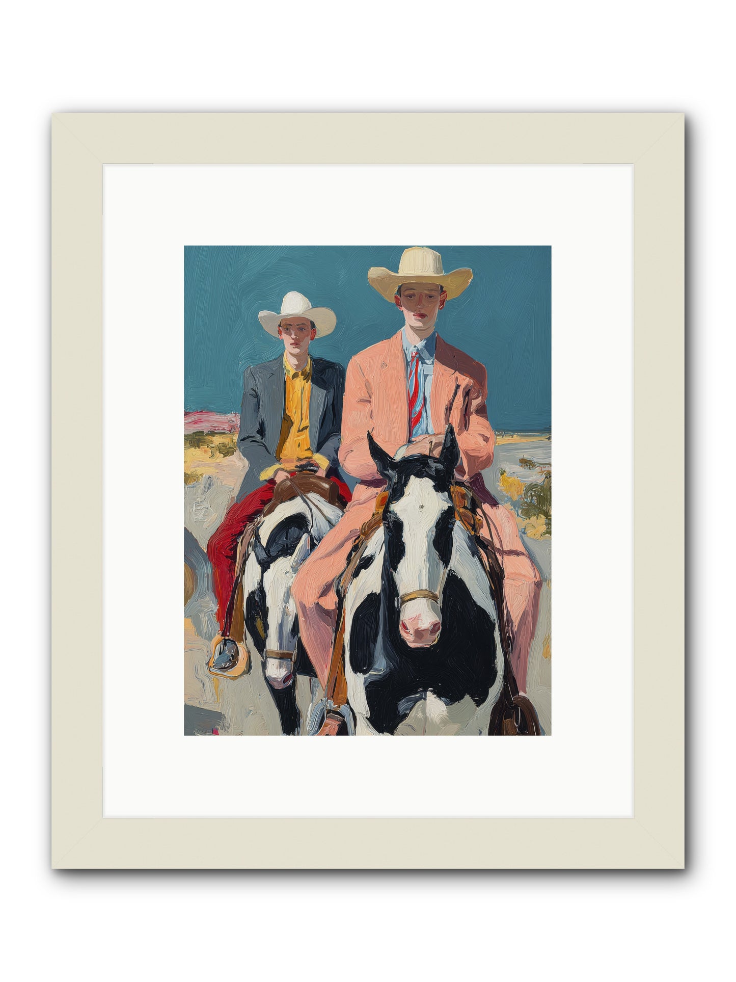 Open Meadows -- Framed Print - White 9x12