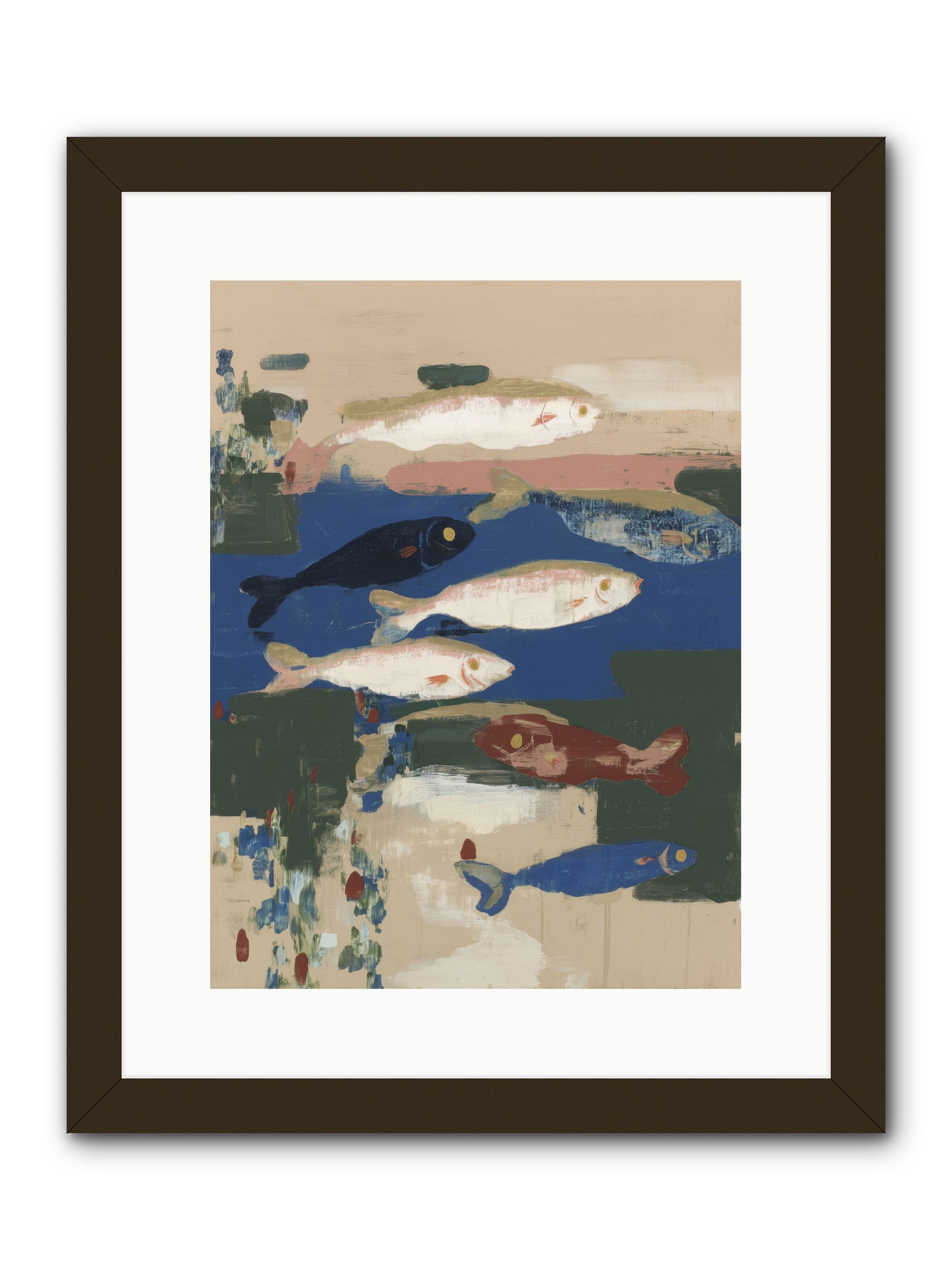 Open Sea -- Framed Print - Black 12x16