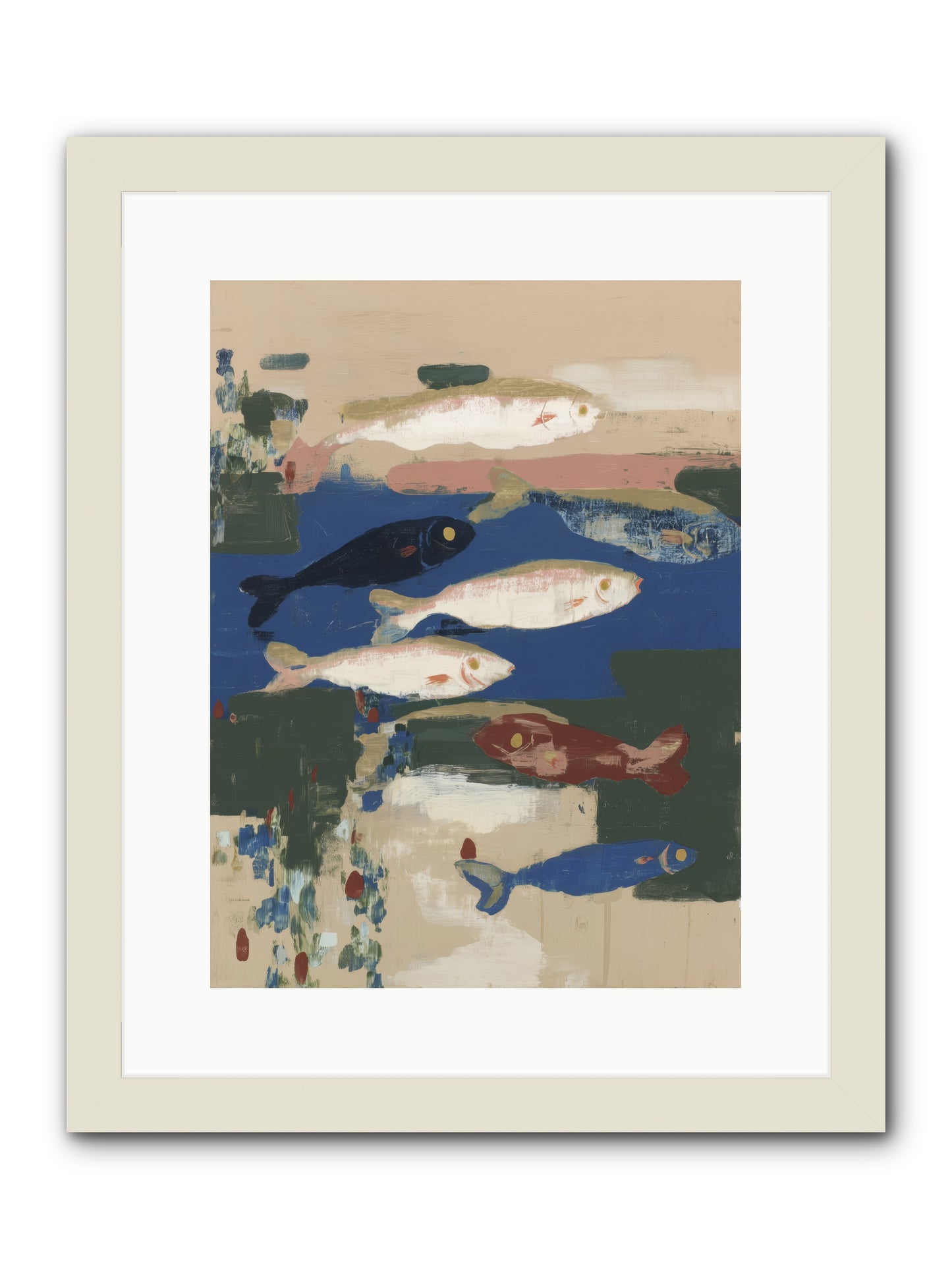Open Sea -- Framed Print - White 12x16