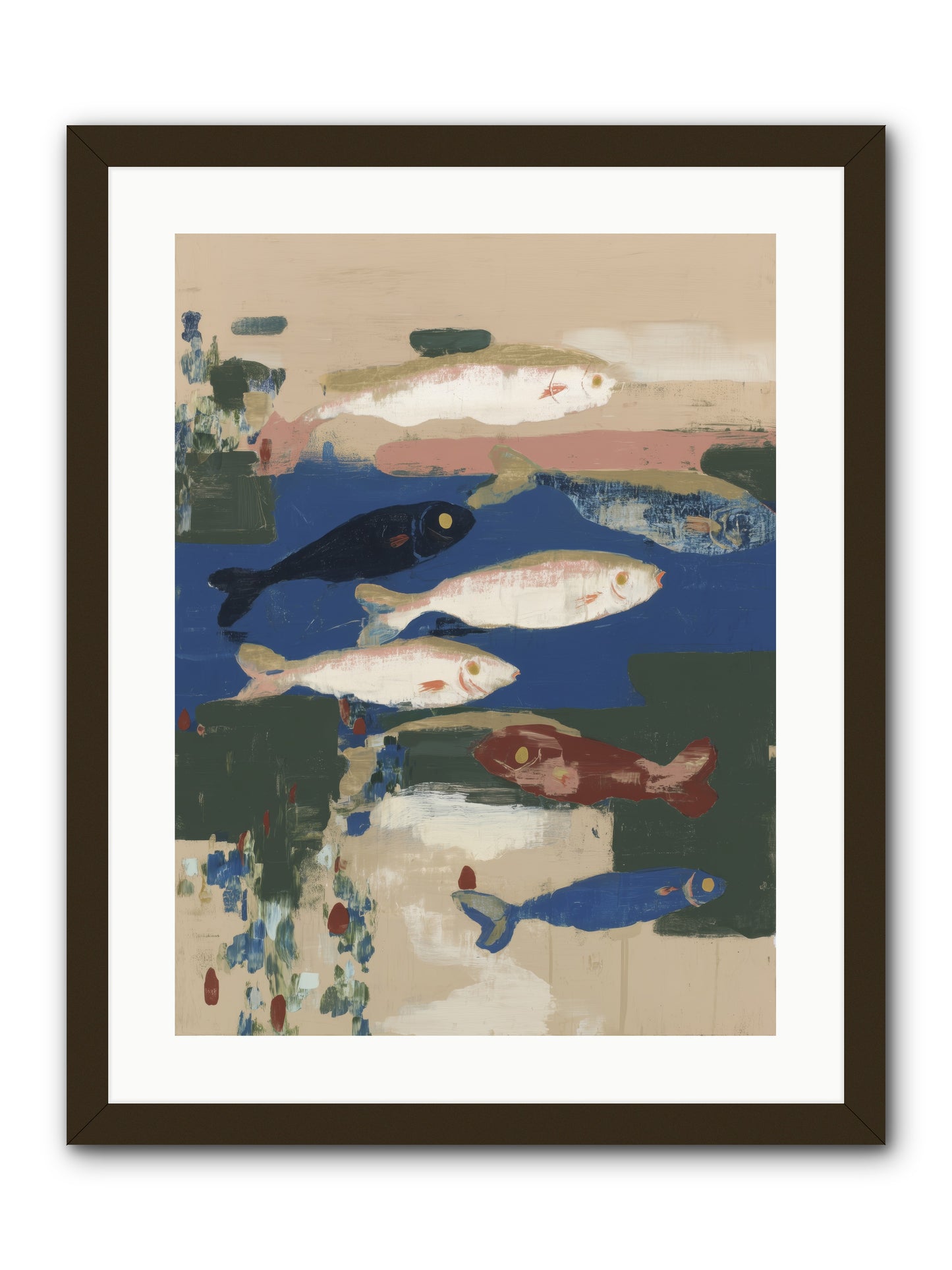 Open Sea -- Framed Print - Black 18x24