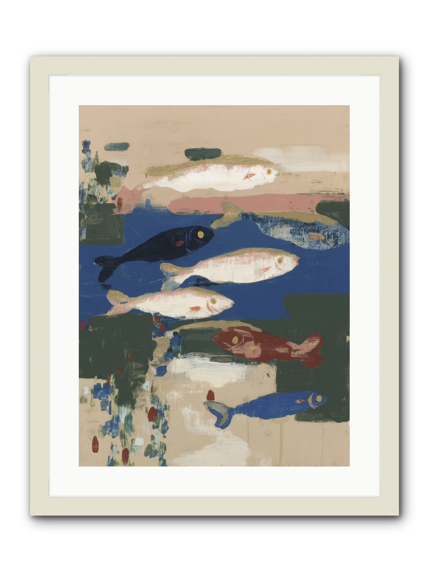 Open Sea -- Framed Print - White 18x24