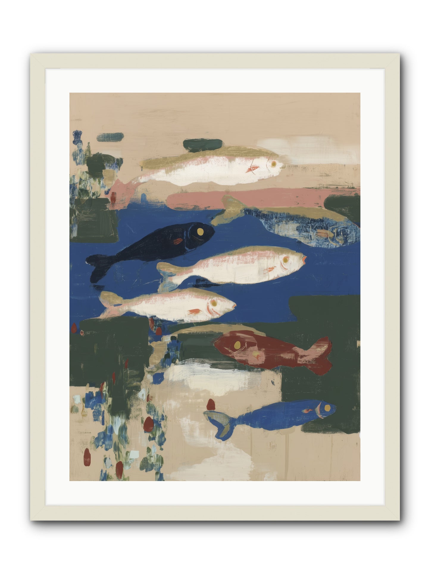 Open Sea -- Framed Print - White 24x32